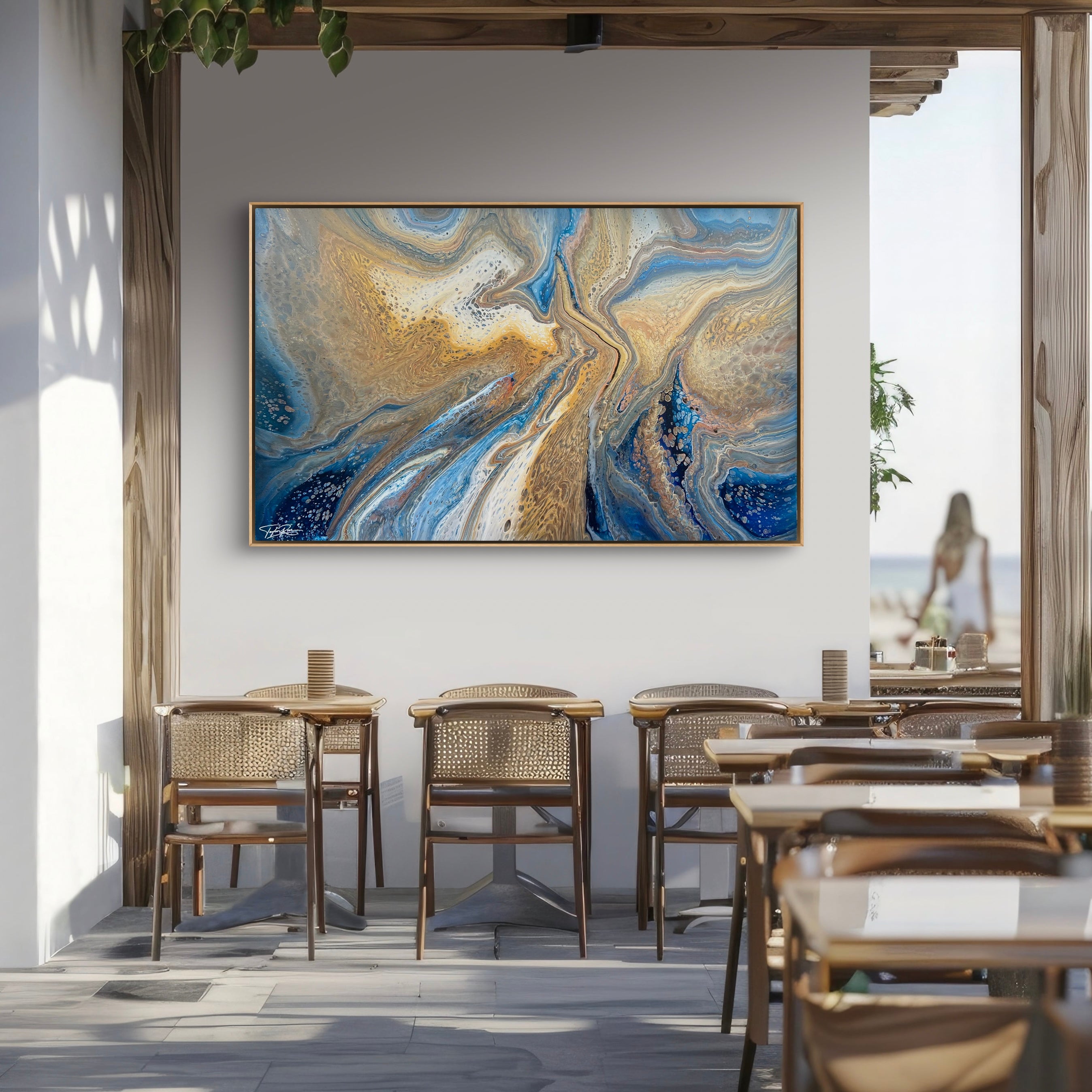 Pacific Swell 160cm x 100cm Abstract Art Painting (SOLD)