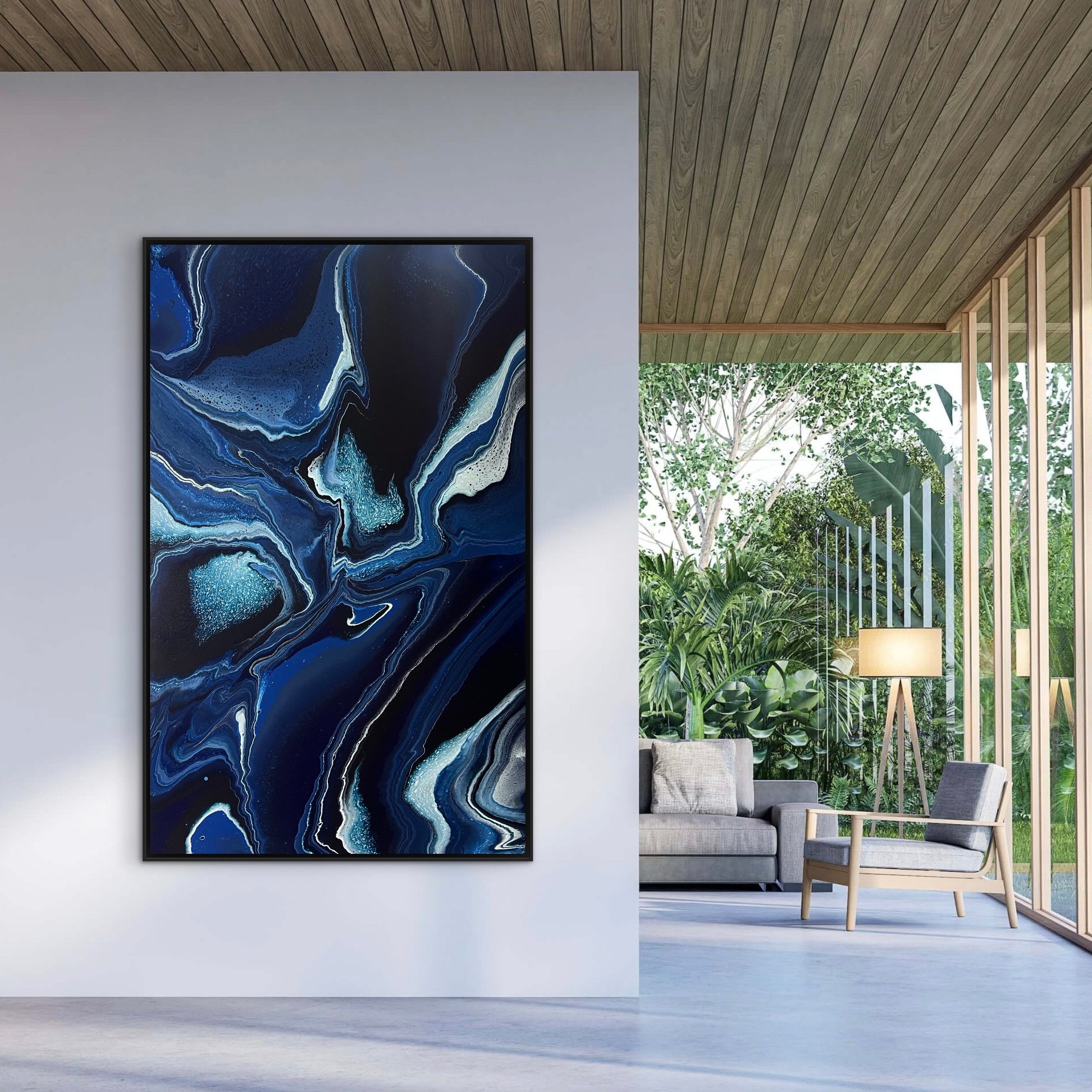 Dark Aura 160cm x 100cm Abstract Art Painting