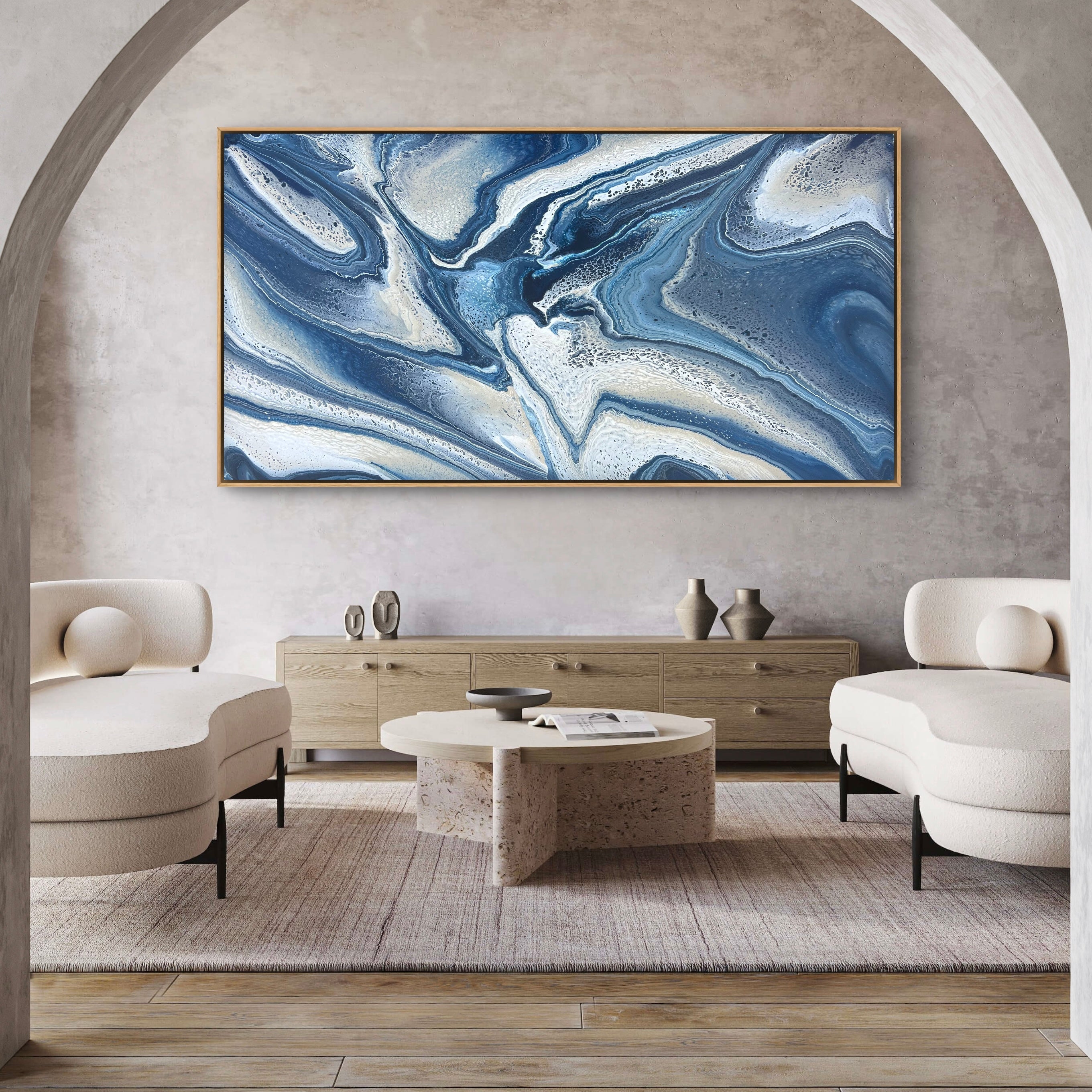 Hamptons Escape 190cm x 100cm Abstract Art Painting