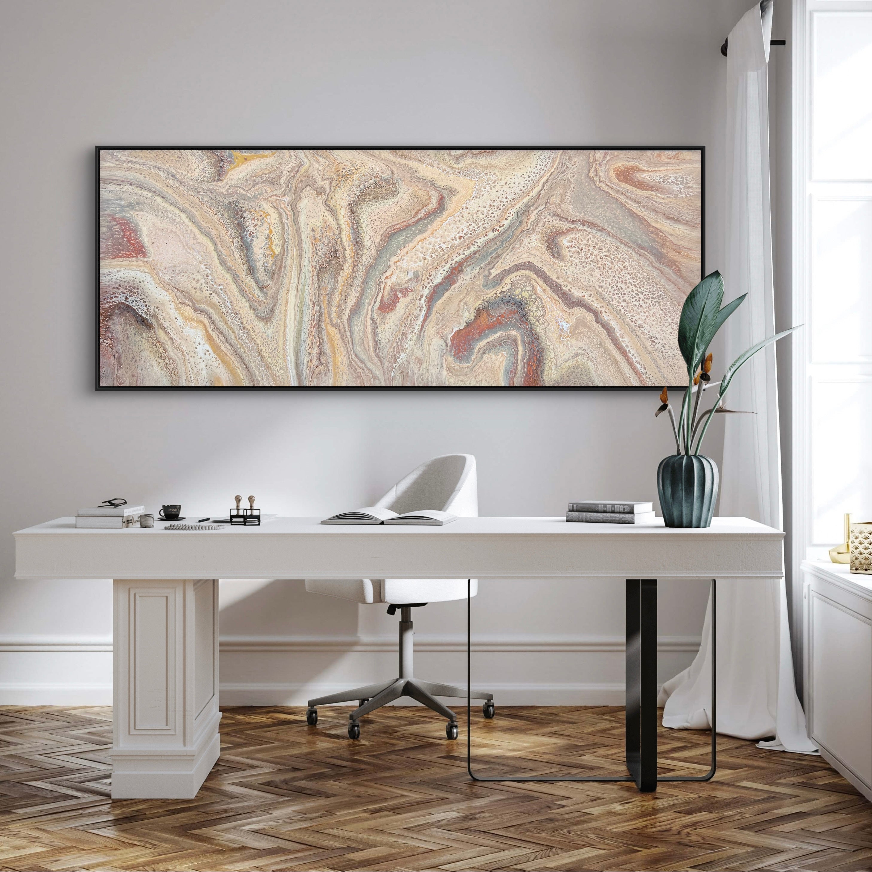 Desert Rose 200cm x 80cm Abstract Art Painting