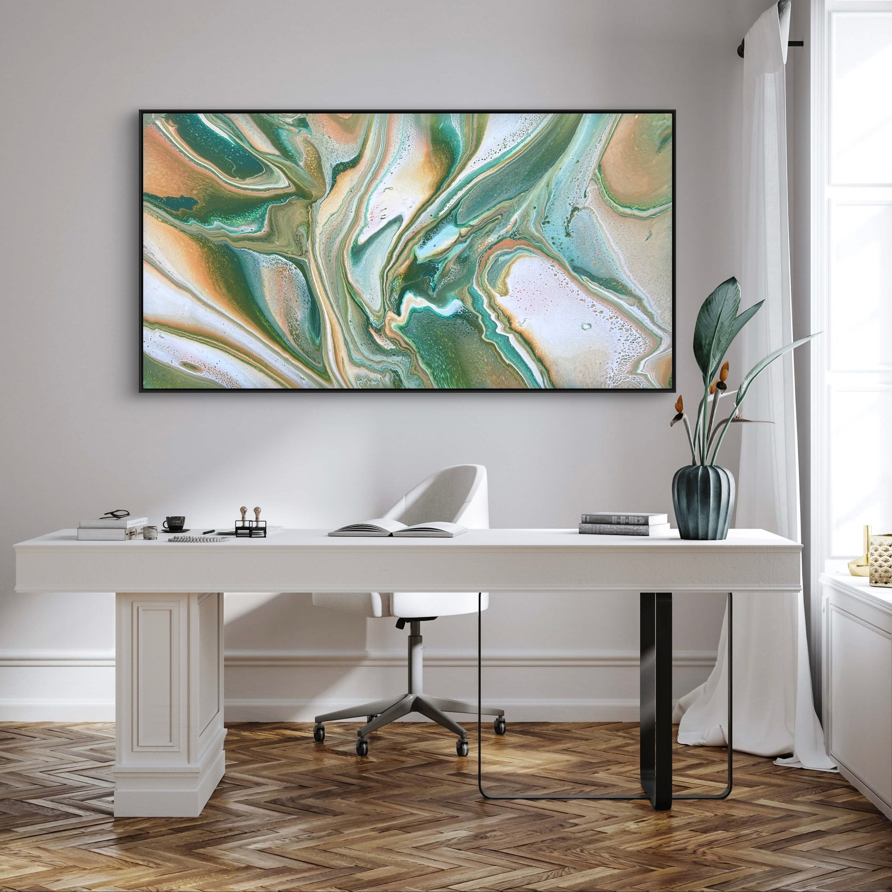 Lush Terracotta 190cm x 100cm Abstract Art Painting