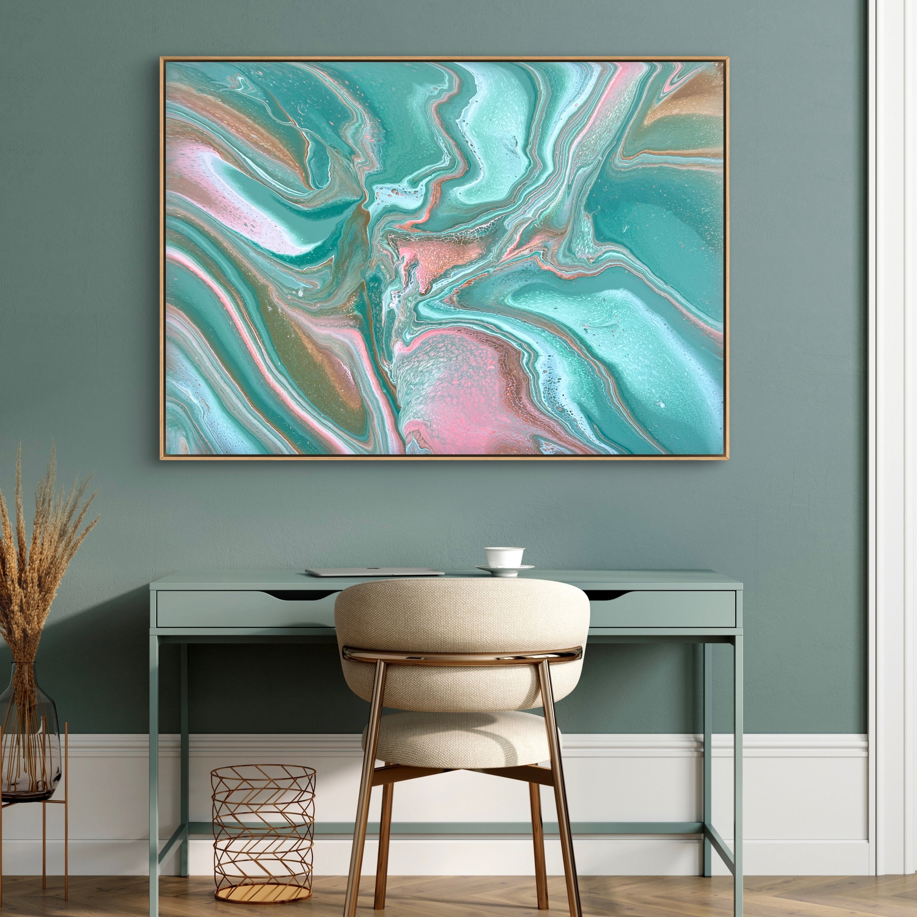 Jade Blossom 140cm x 100cm Abstract Art Painting