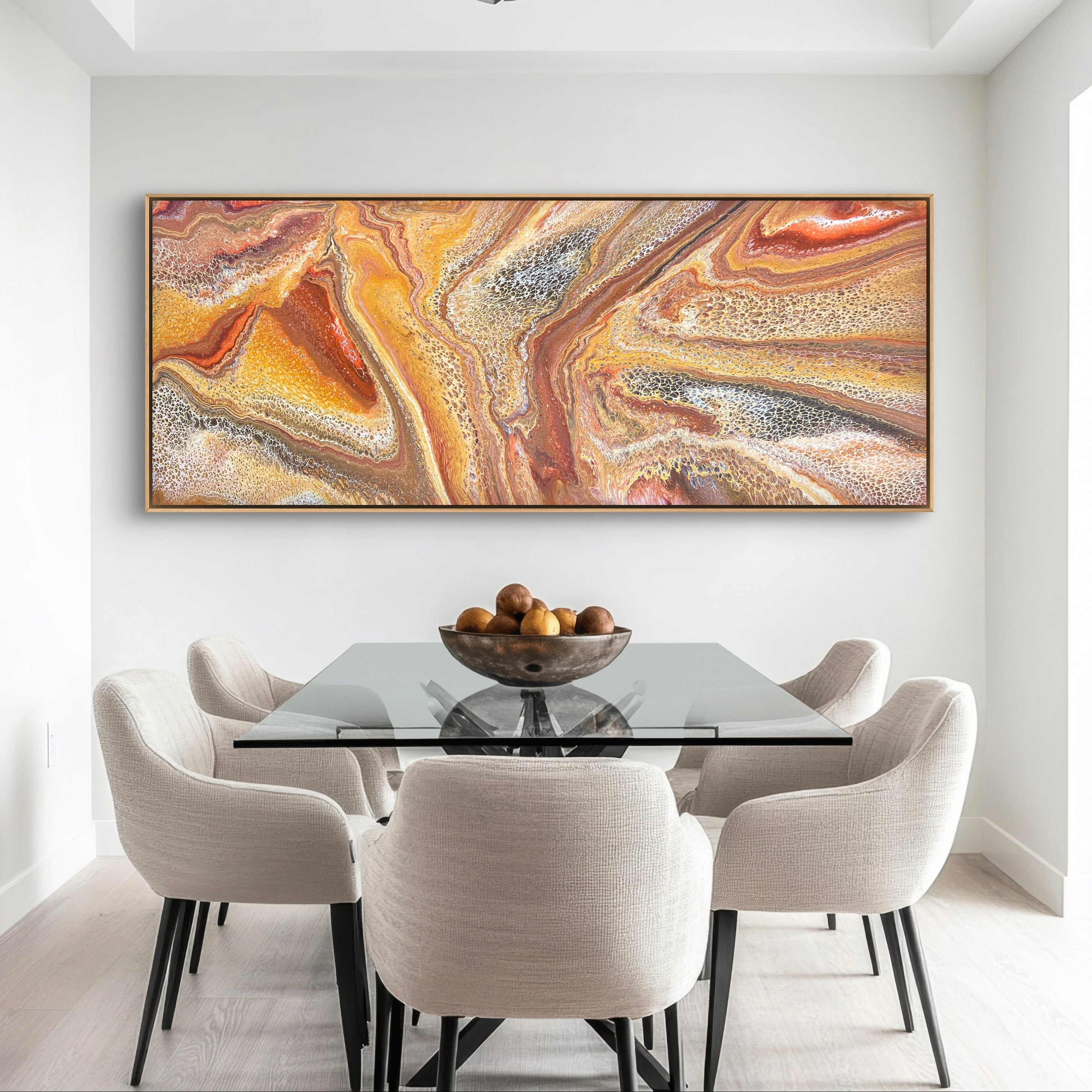 Raw Sienna 200cm x 80cm Abstract Art Painting (SOLD)
