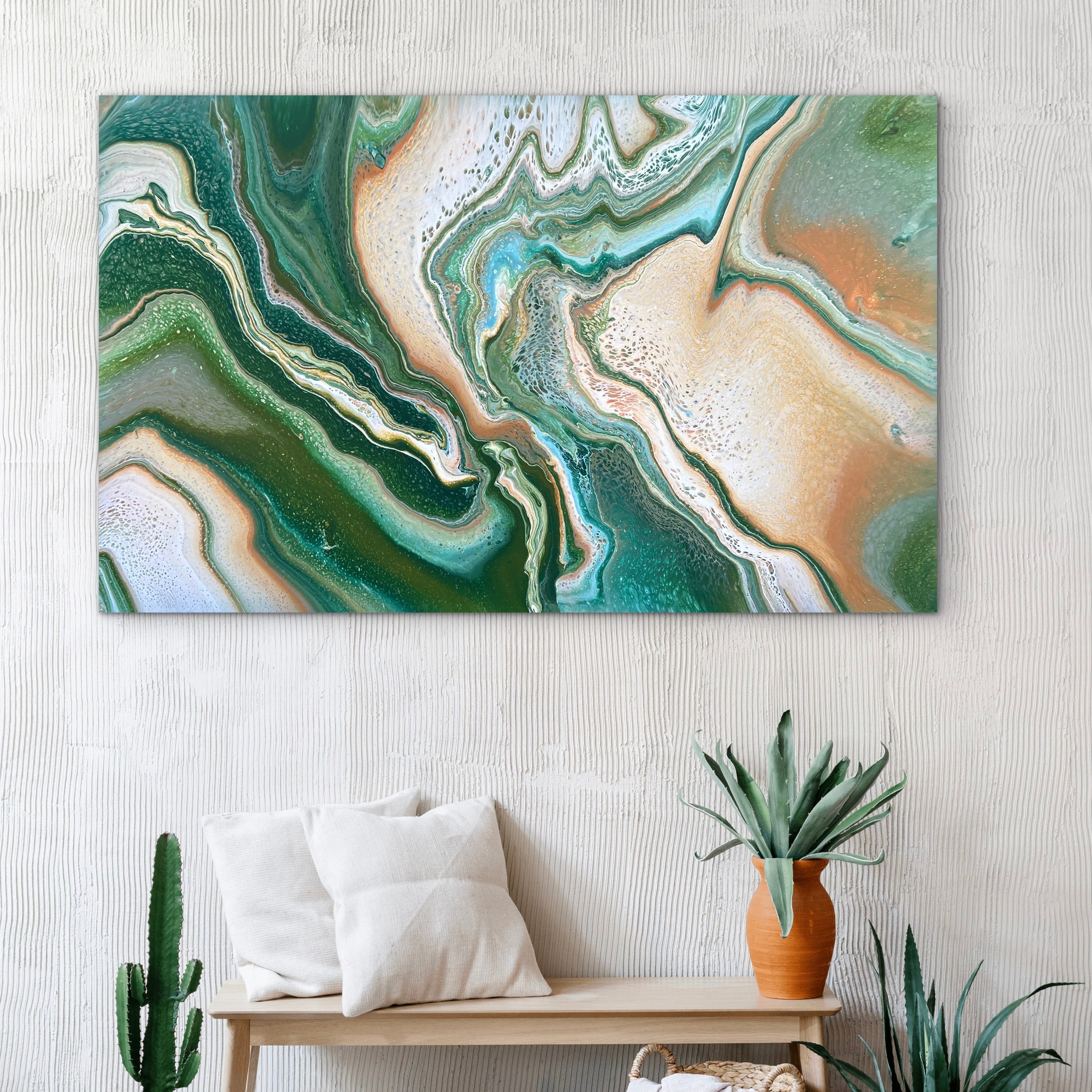 Flourishing Terracotta 160cm x 100cm Abstract Art Painting (SOLD)