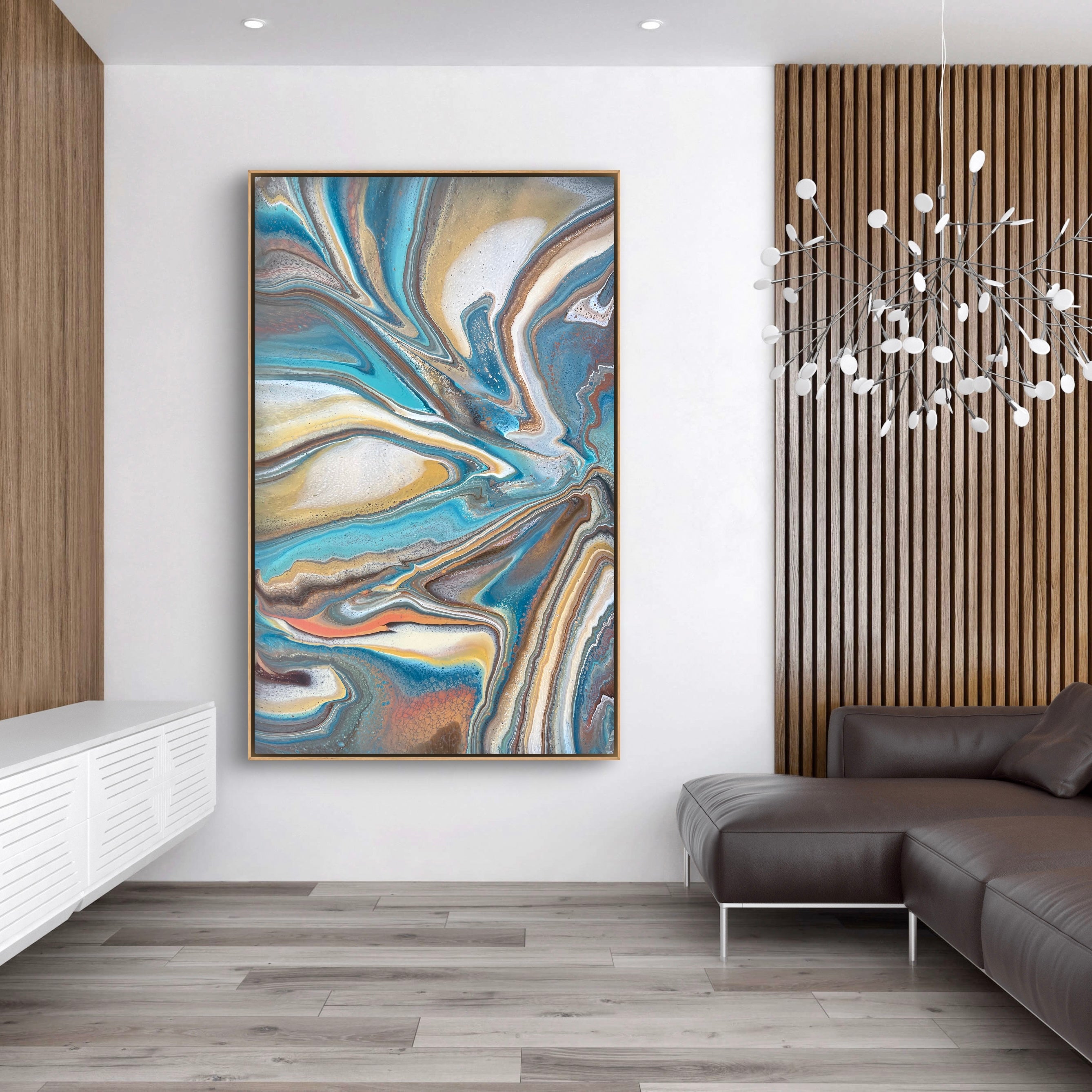 Coastal Motion 160cm x 100cm Abstract Art Painting (SOLD)