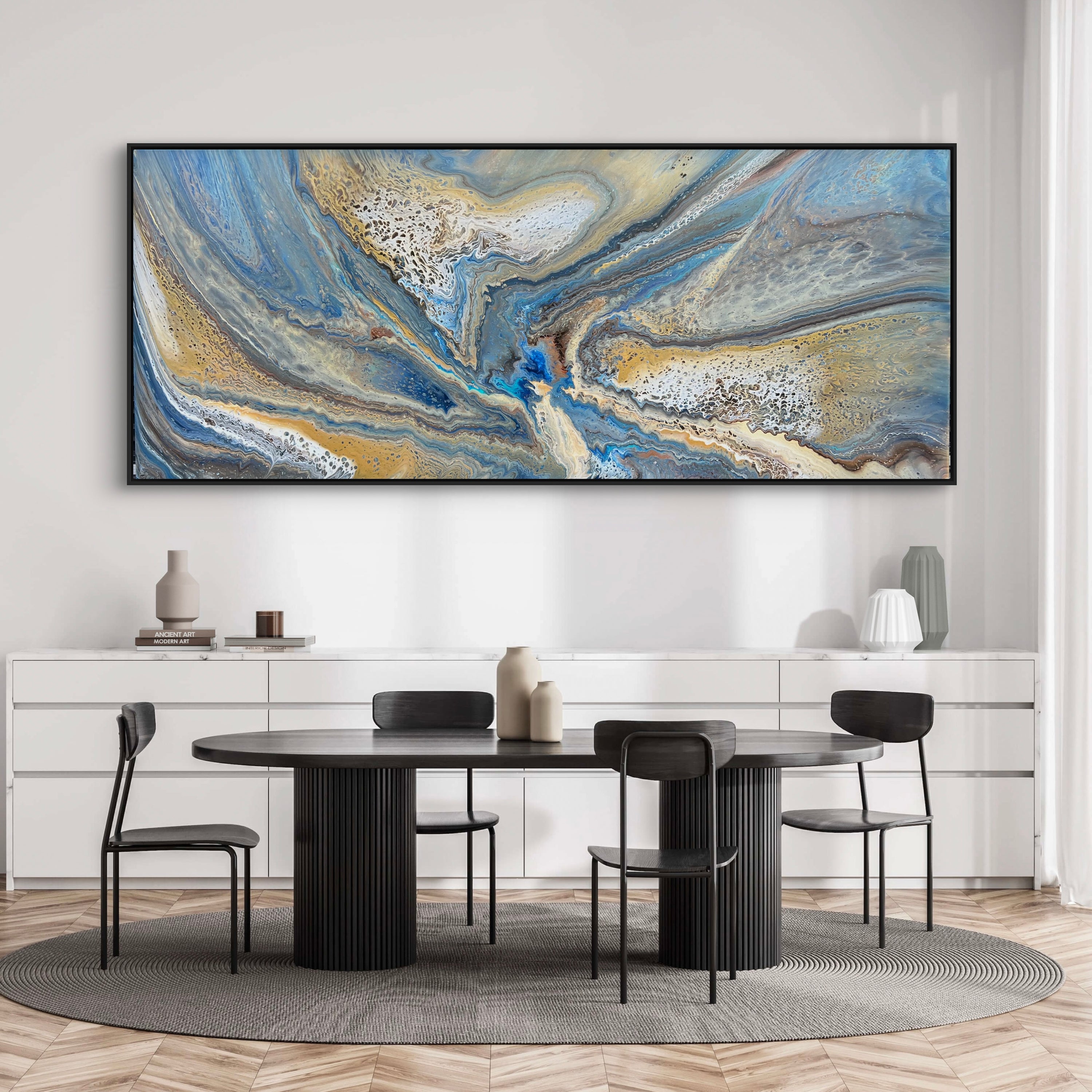 Tidal Pools 240cm x 100cm Abstract Art Painting (SOLD)