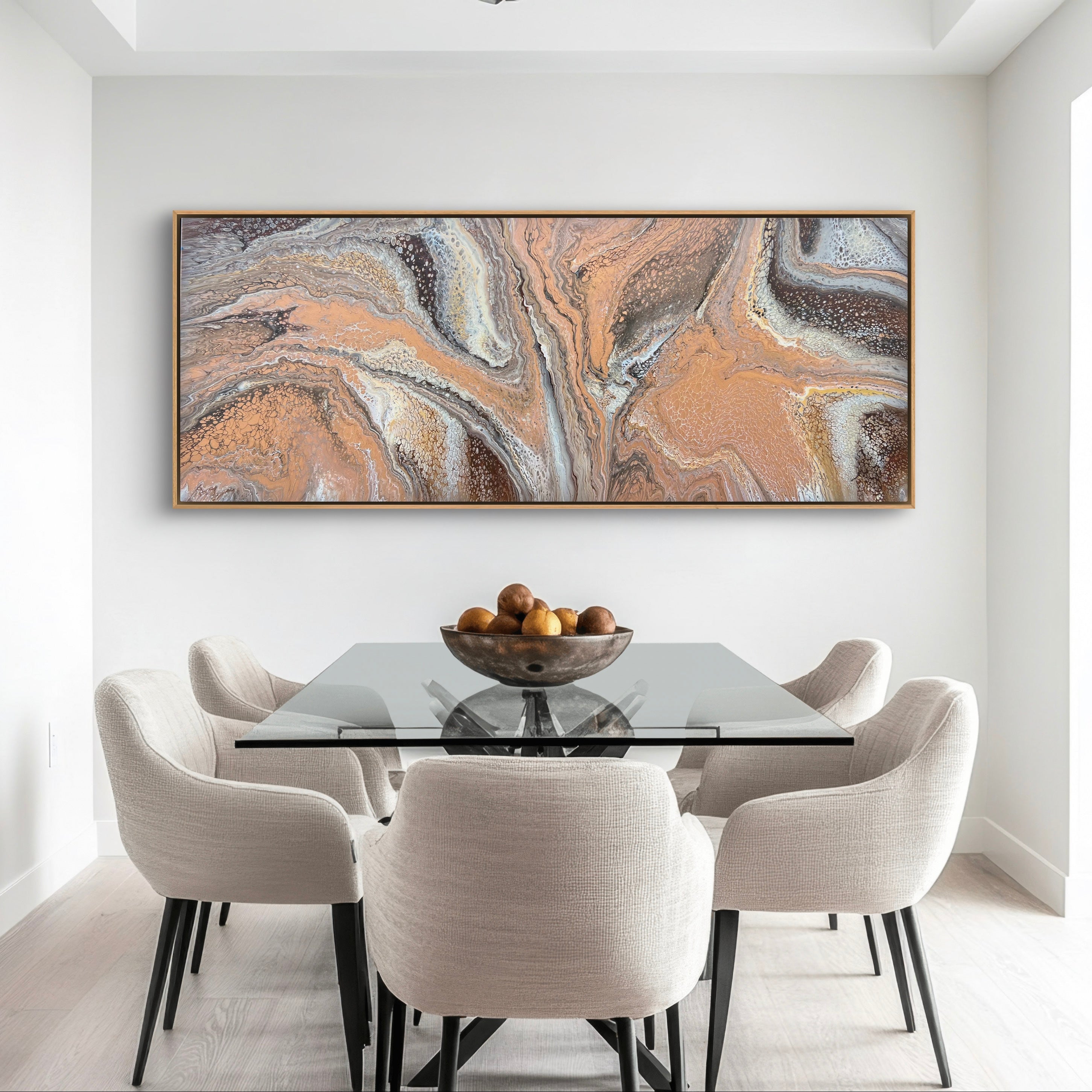 Bronzed Everglow 200cm x 80cm Abstract Art Painting