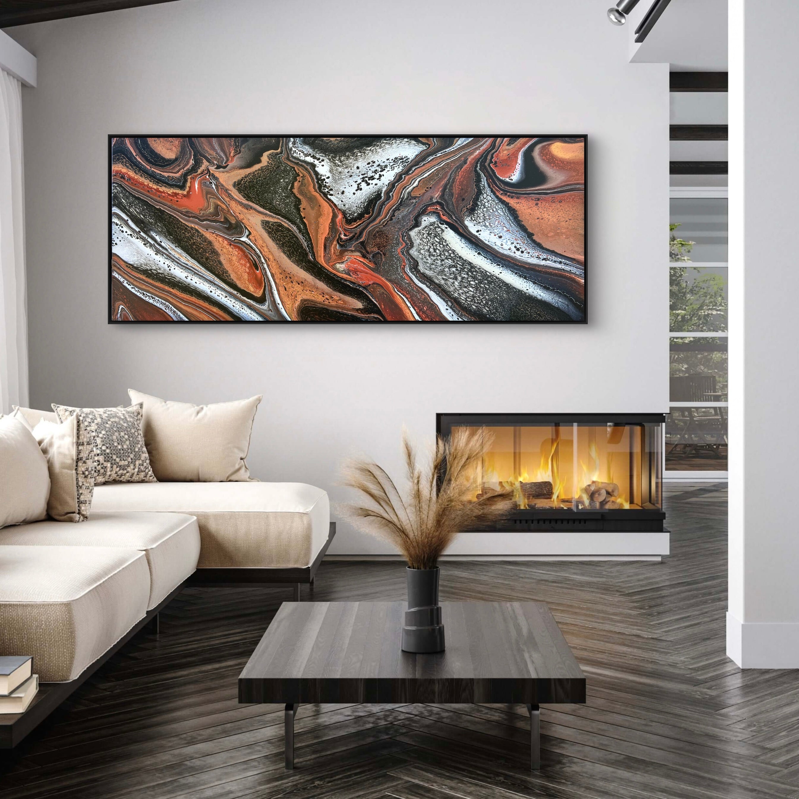 Divergence 200cm x 80cm Abstract Art Painting (SOLD)