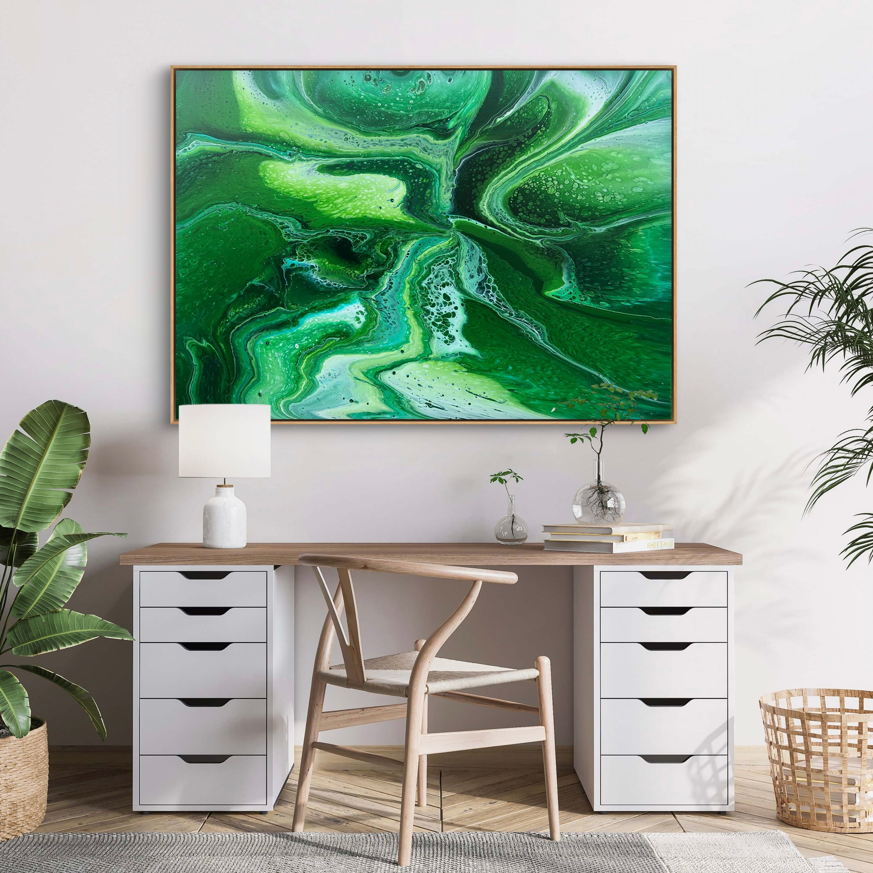 Greenery 140cm x 100cm Abstract Art Painting