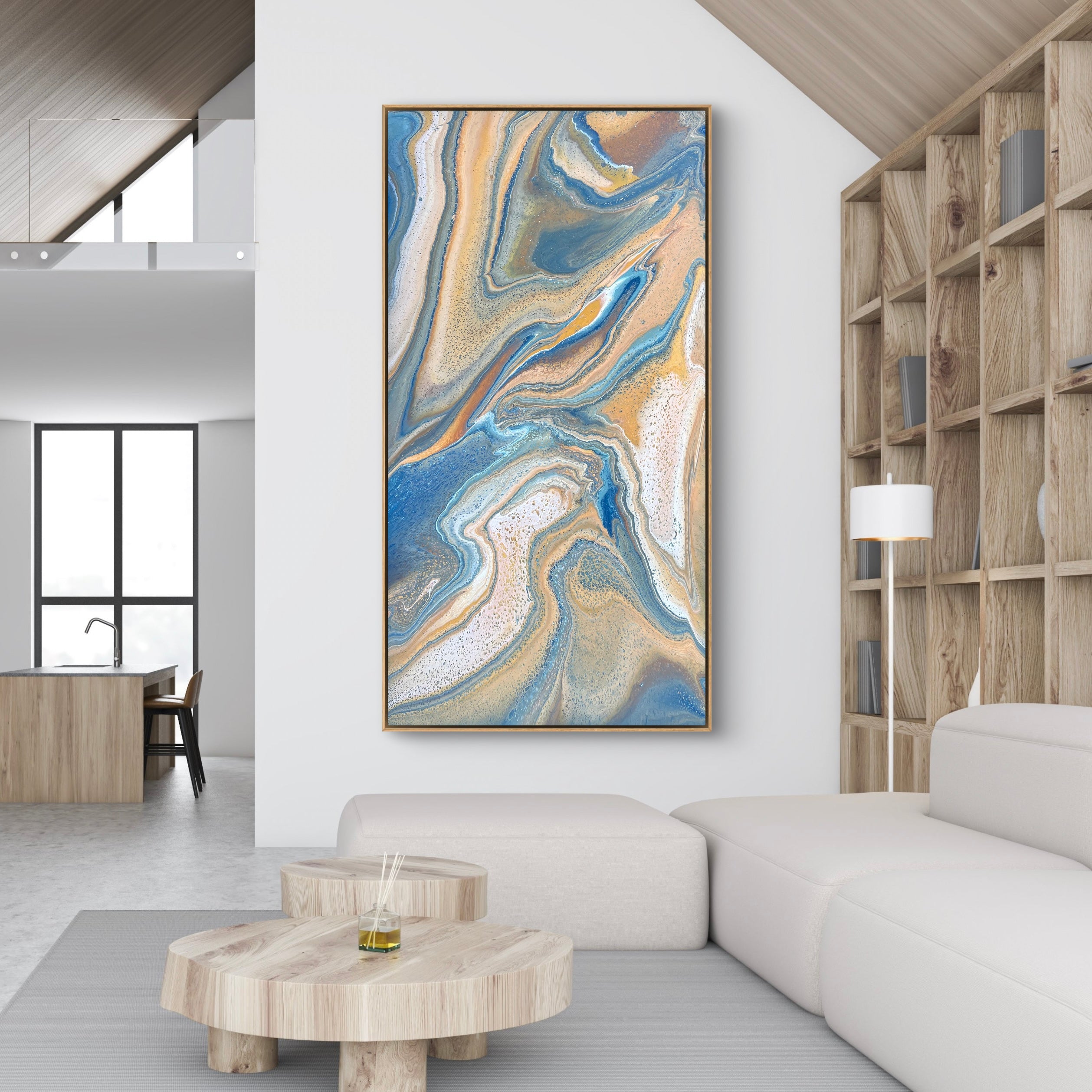 Coastal Daydream 190cm x 100cm Abstract Art Painting (SOLD)