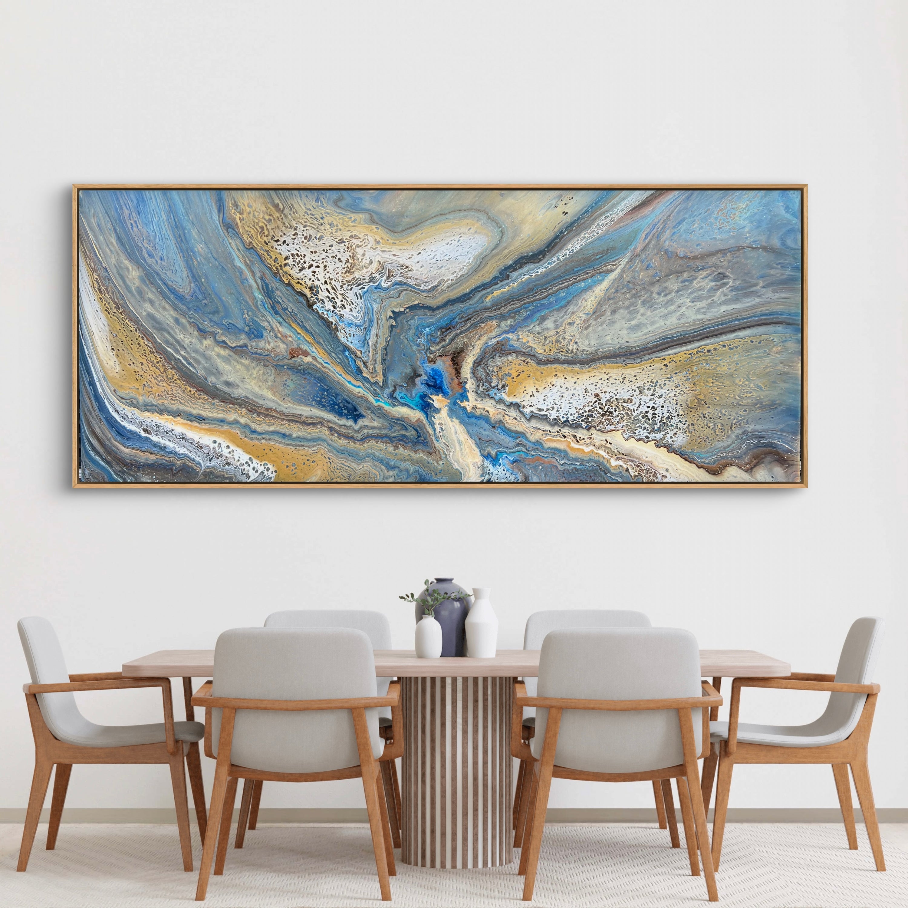 Tidal Pools 240cm x 100cm Abstract Art Painting (SOLD)