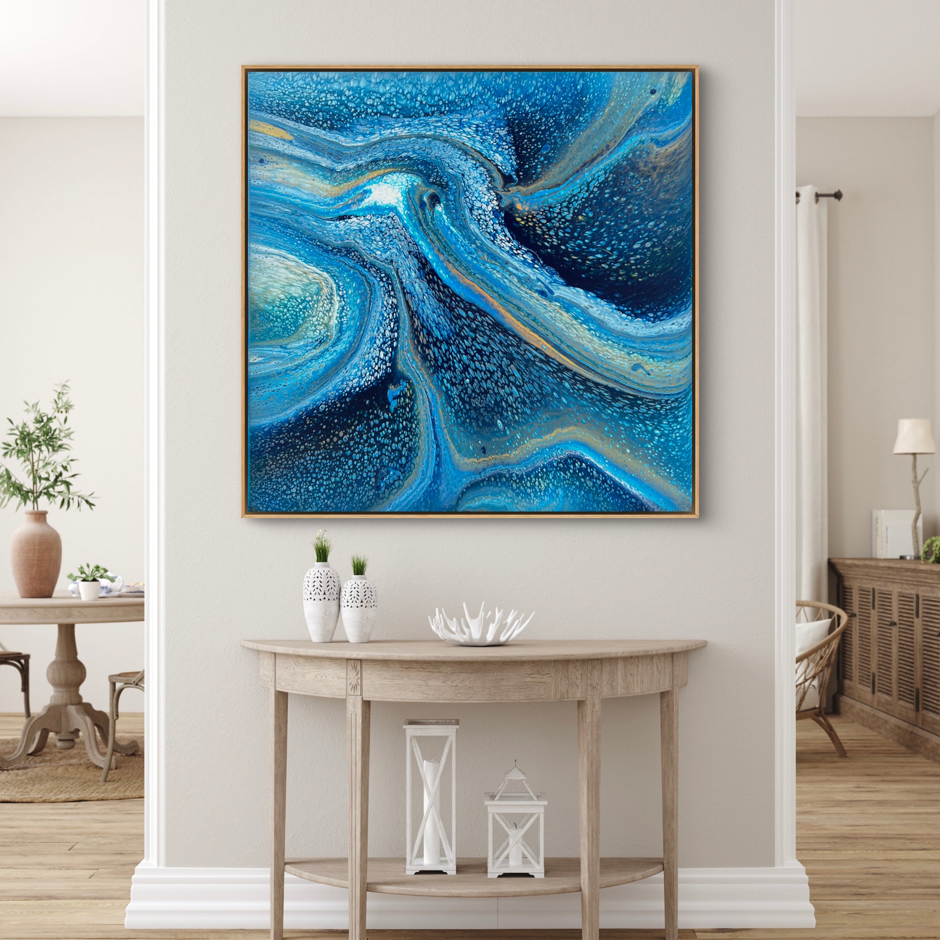 Lost at Sea 100cm x 100cm Abstract Art Painting