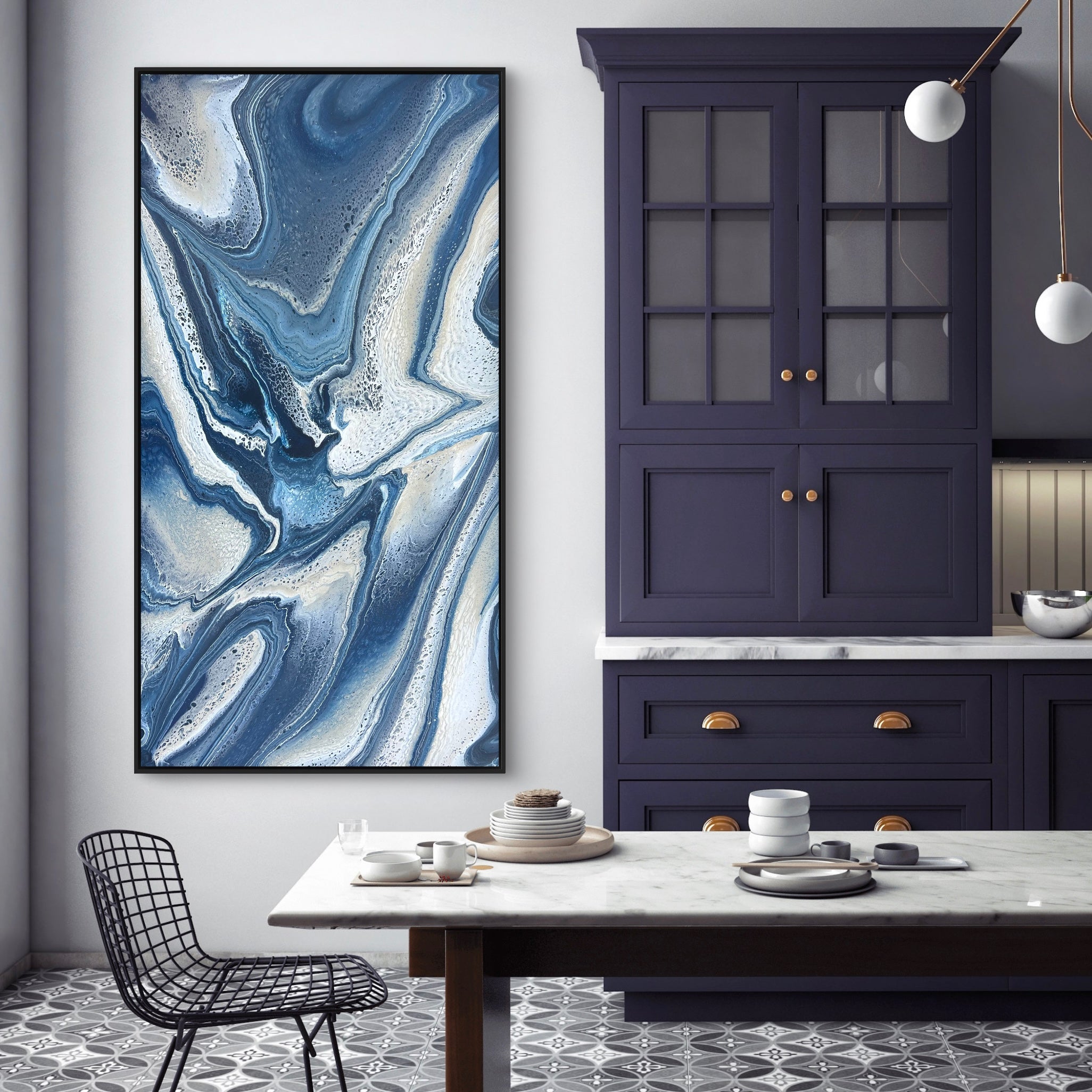 Hamptons Escape 190cm x 100cm Abstract Art Painting