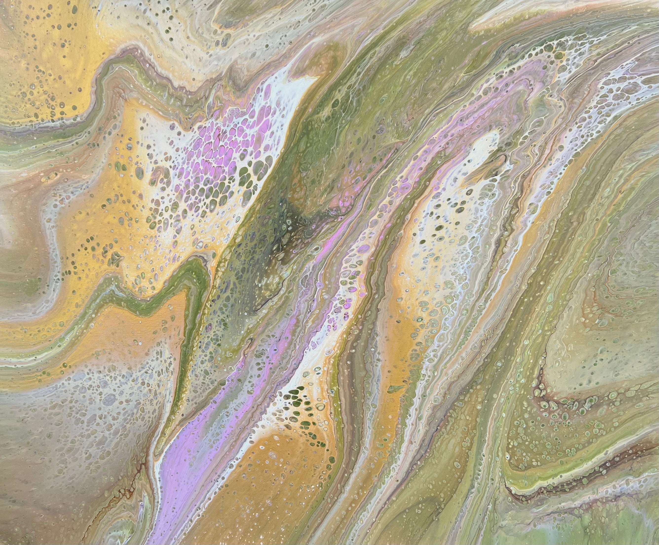 Olive Blush 120cm x 100cm Abstract Art Painting