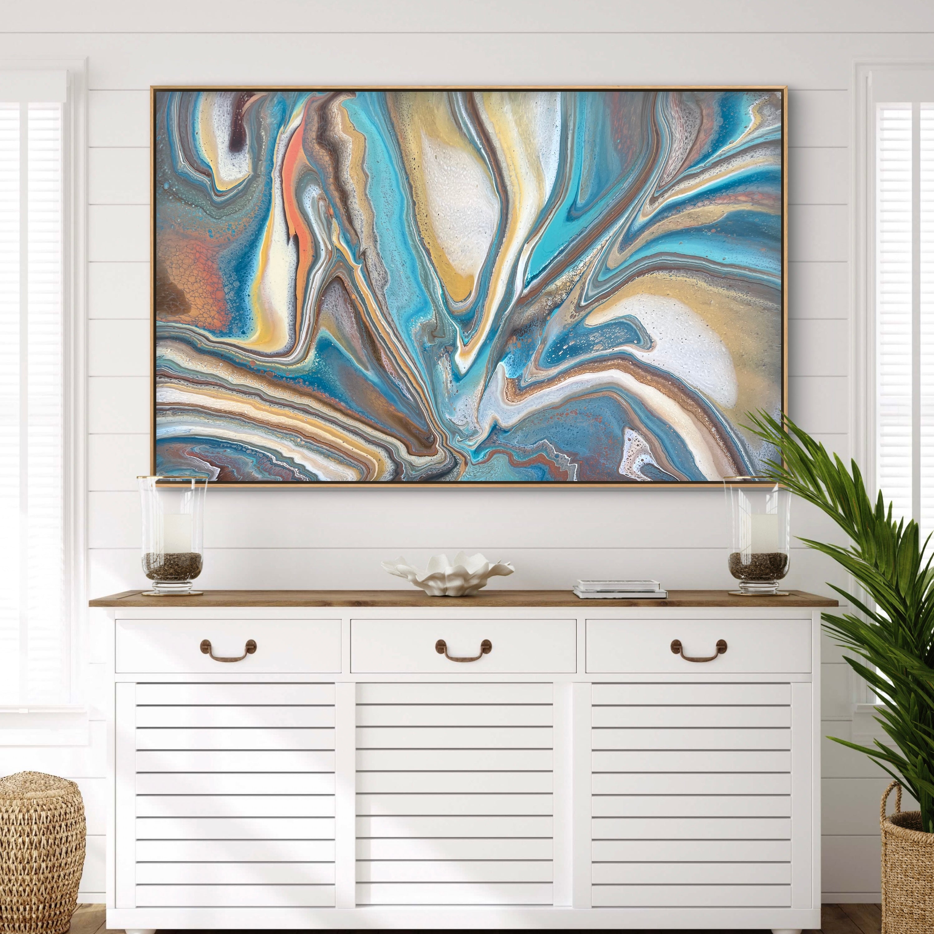 Coastal Motion 160cm x 100cm Abstract Art Painting (SOLD)