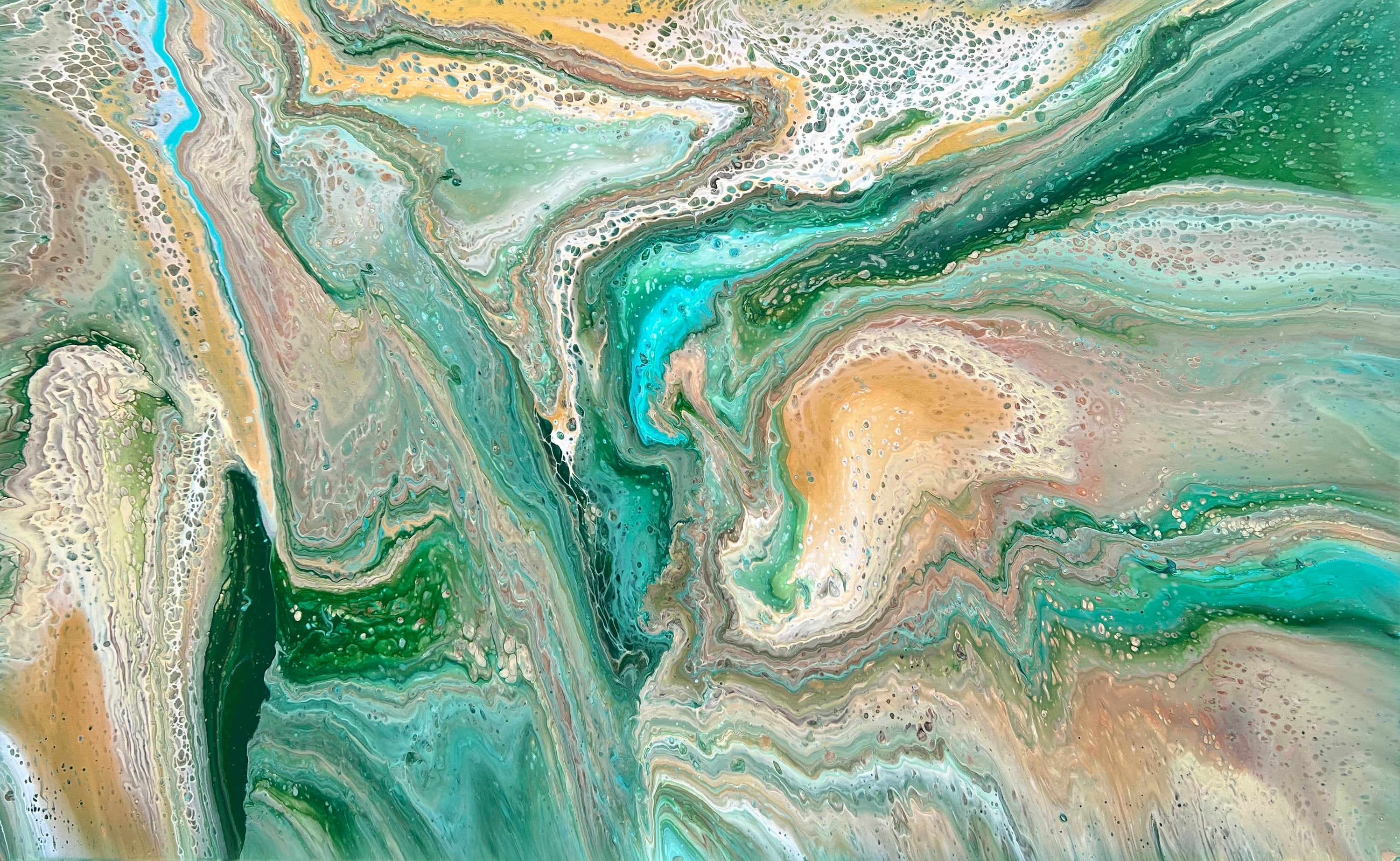 The Valley 160cm x 100cm Abstract Art Painting Framed (SOLD)