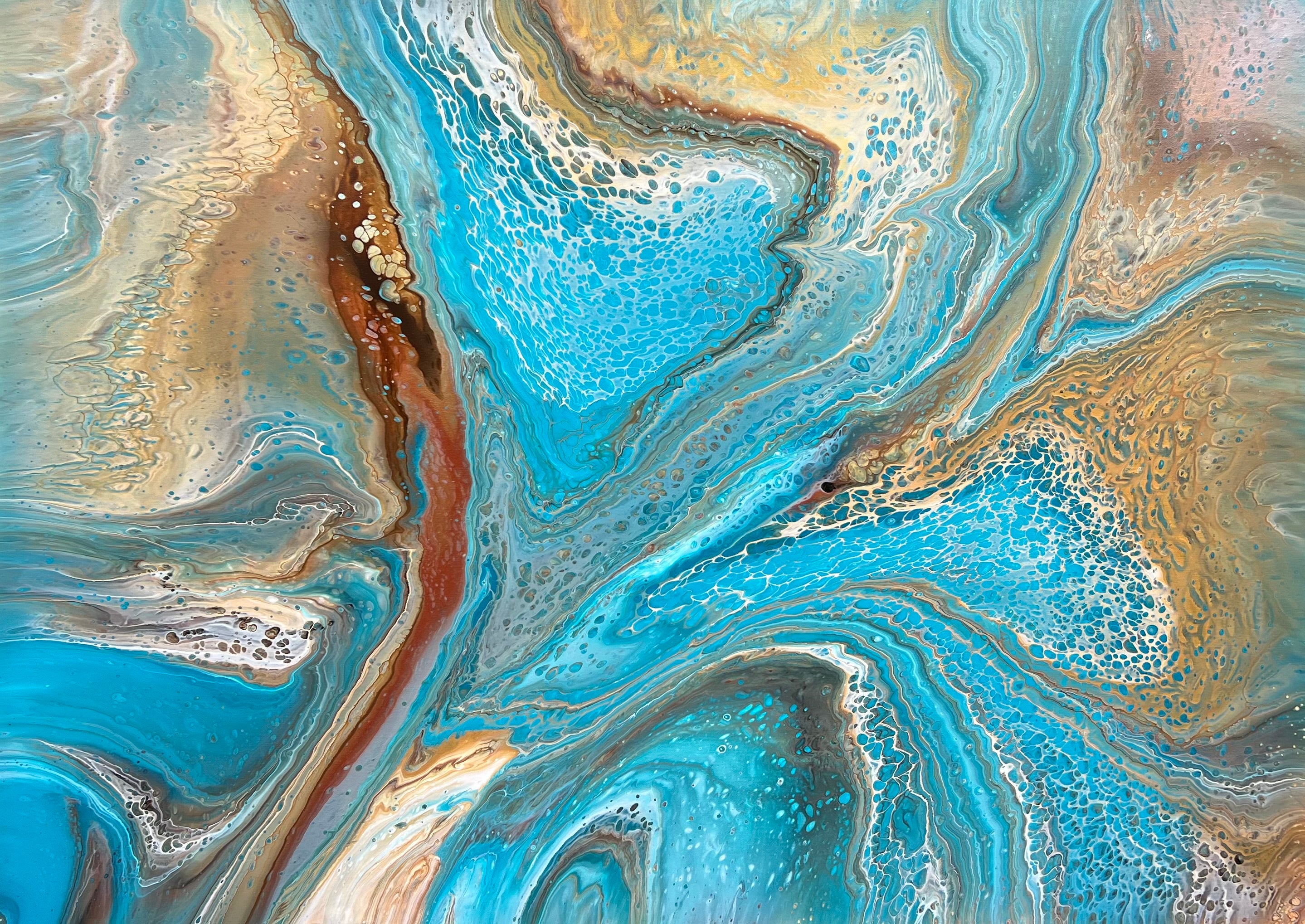 Summer Drift 140cm x 100cm Abstract Art Painting (SOLD)