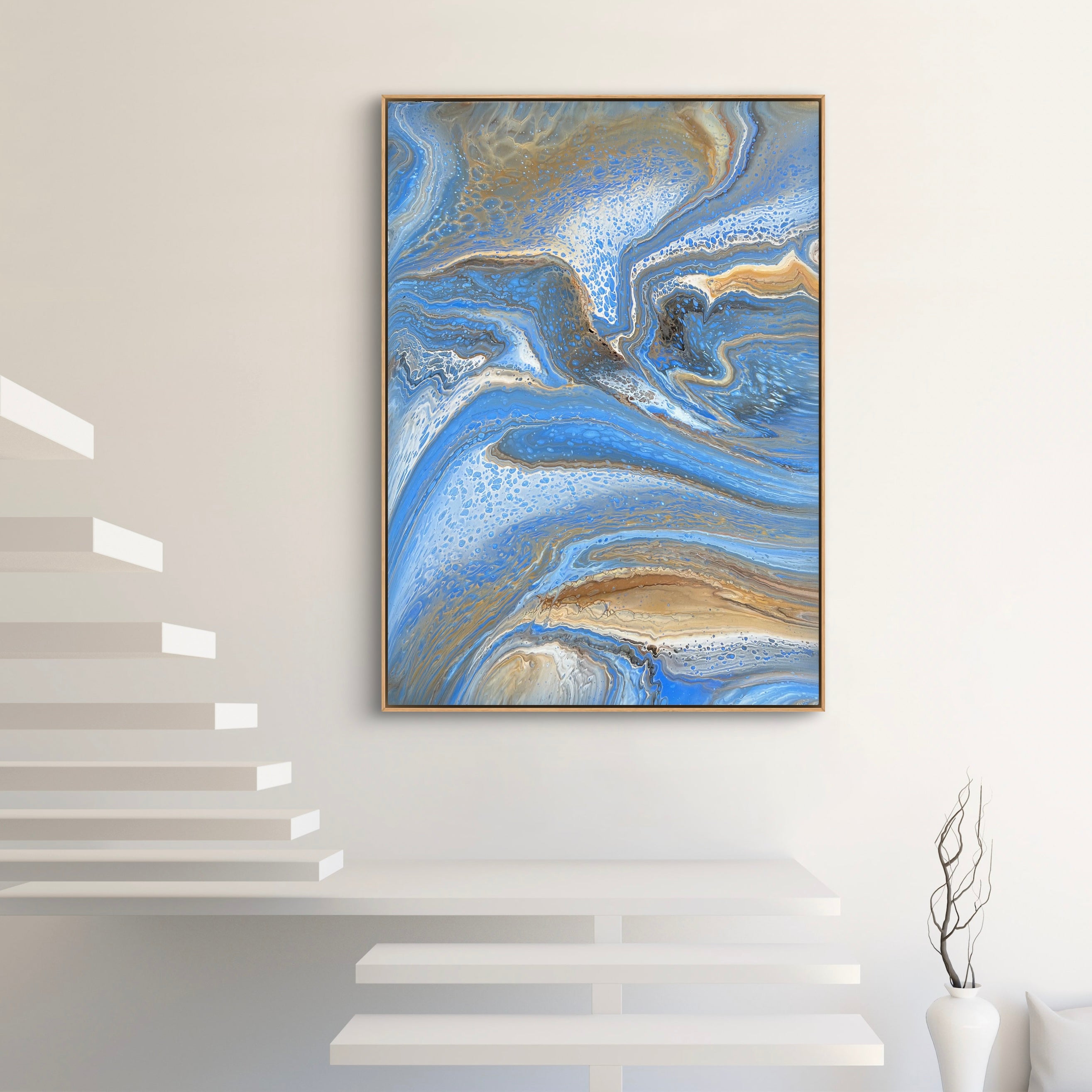 Coastal Essence 140cm x 100cm Abstract Art Painting (SOLD)
