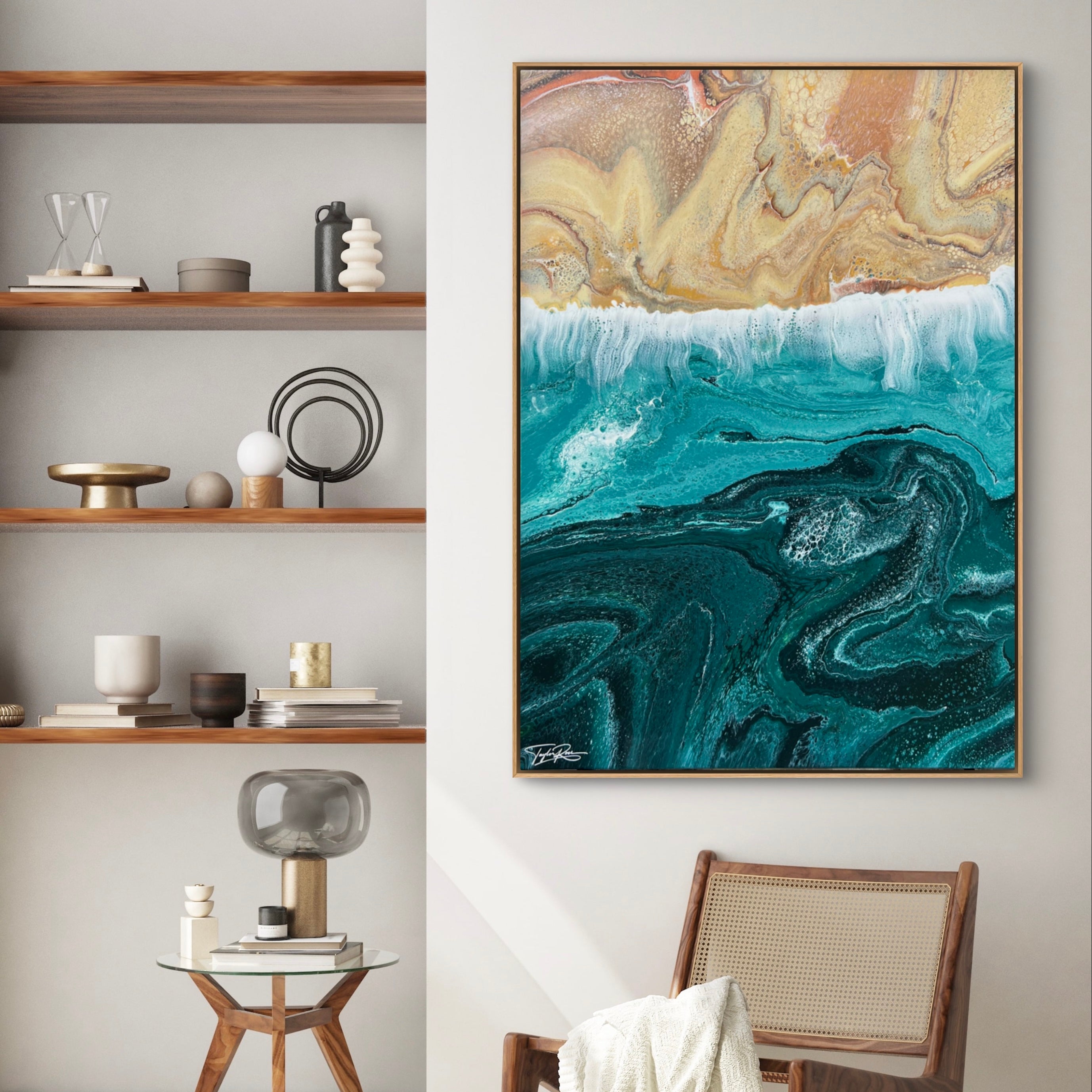 Coastal Trance 140cm x 100cm Beach Abstract Art Painting