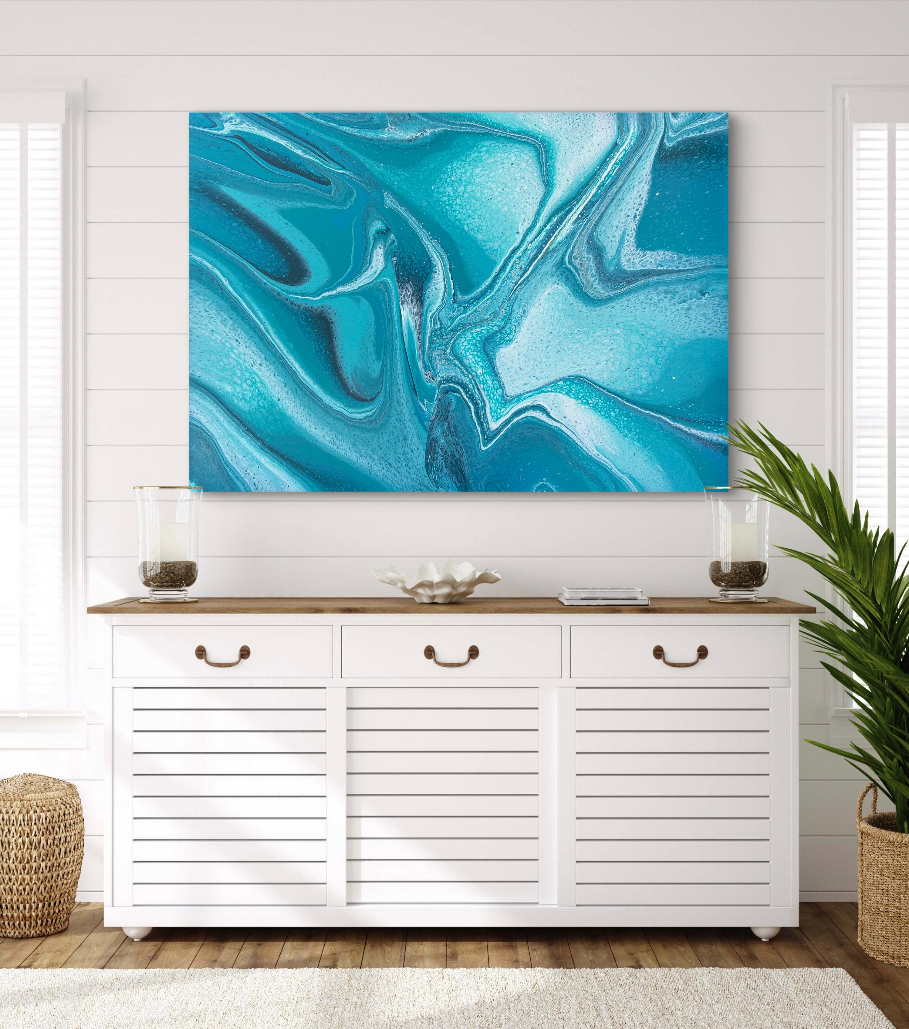 Aquatica 140cm x 100cm Abstract Art Painting