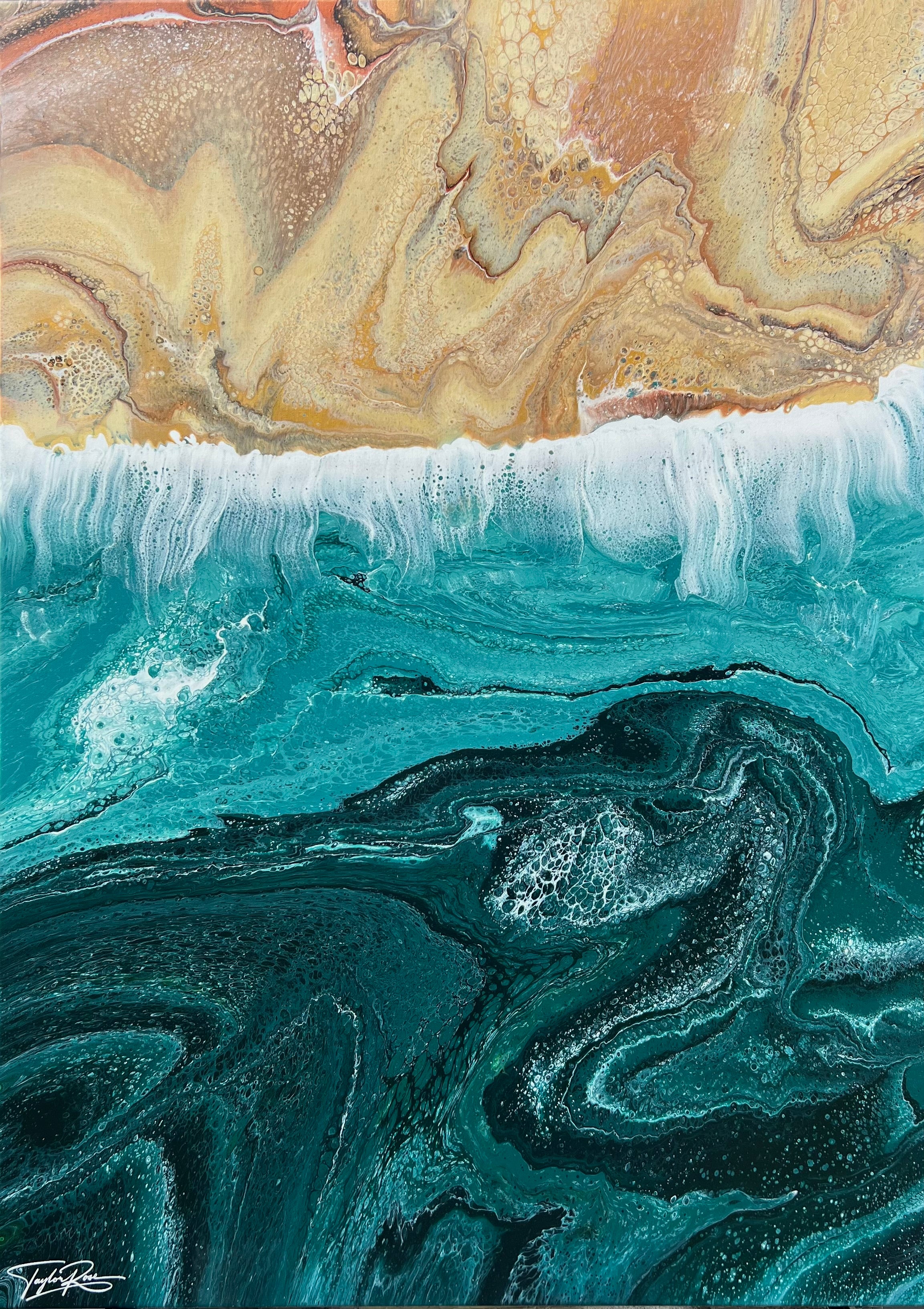 Coastal Trance 140cm x 100cm Beach Abstract Art Painting