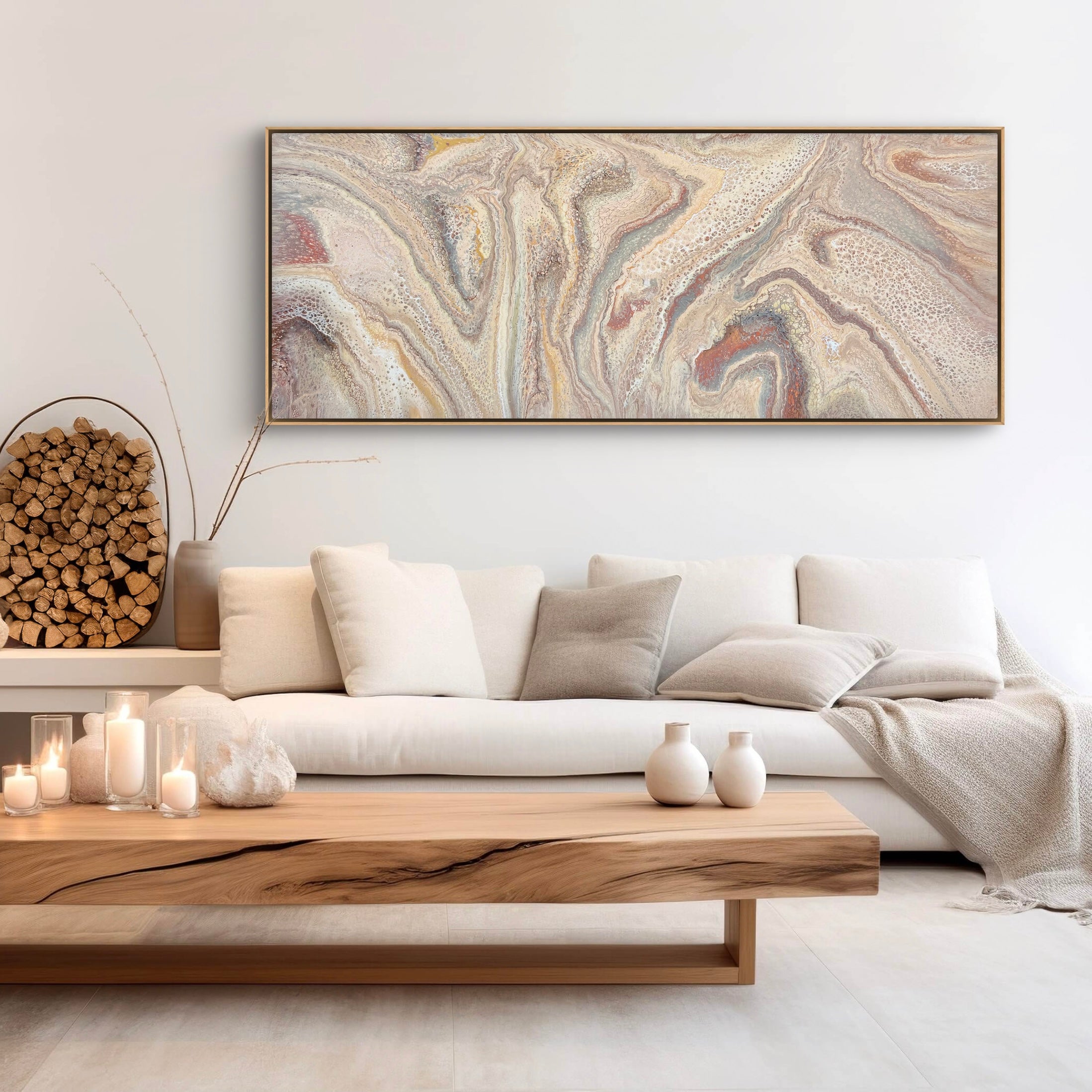 Desert Rose 200cm x 80cm Abstract Art Painting