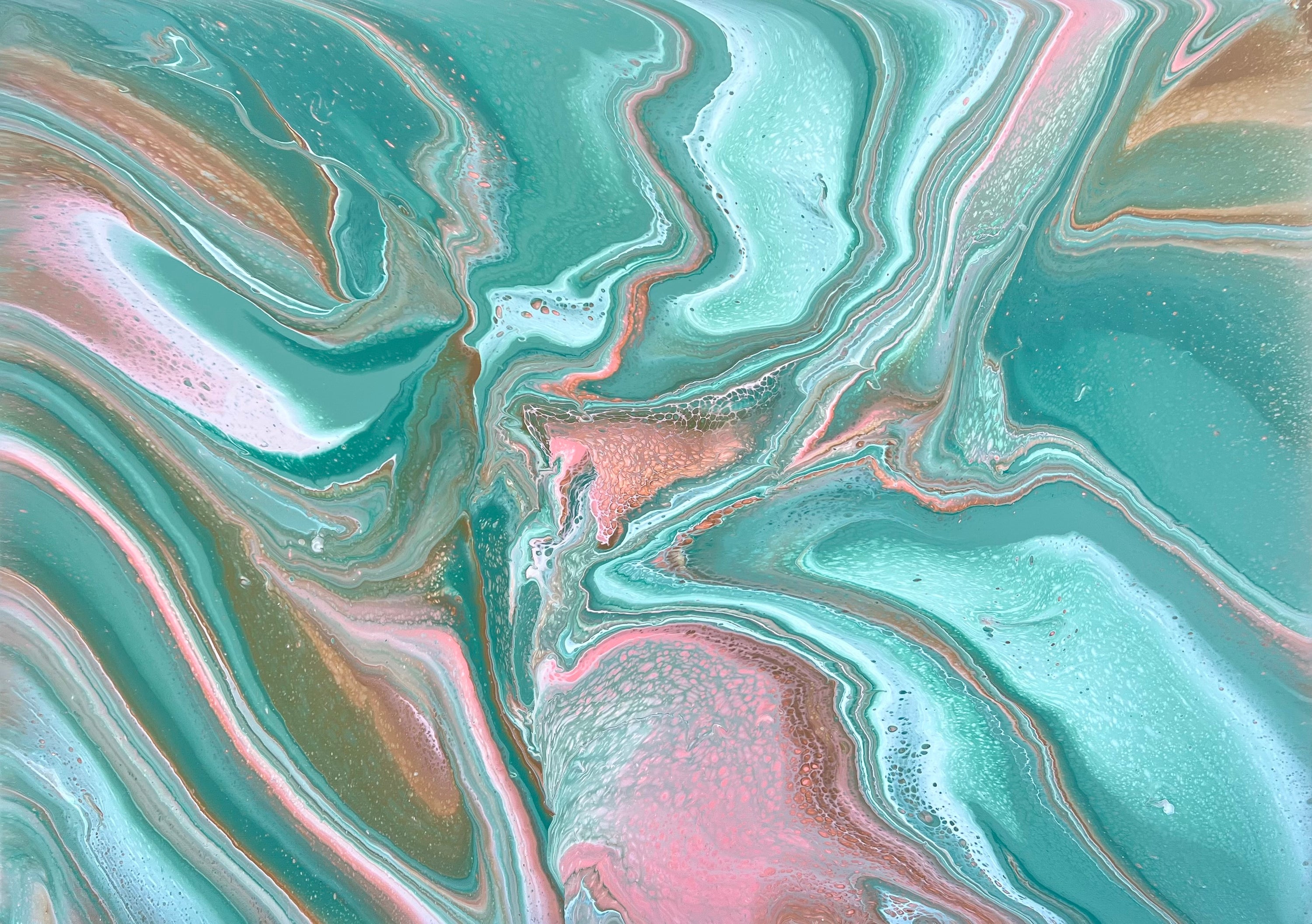 Jade Blossom 140cm x 100cm Abstract Art Painting