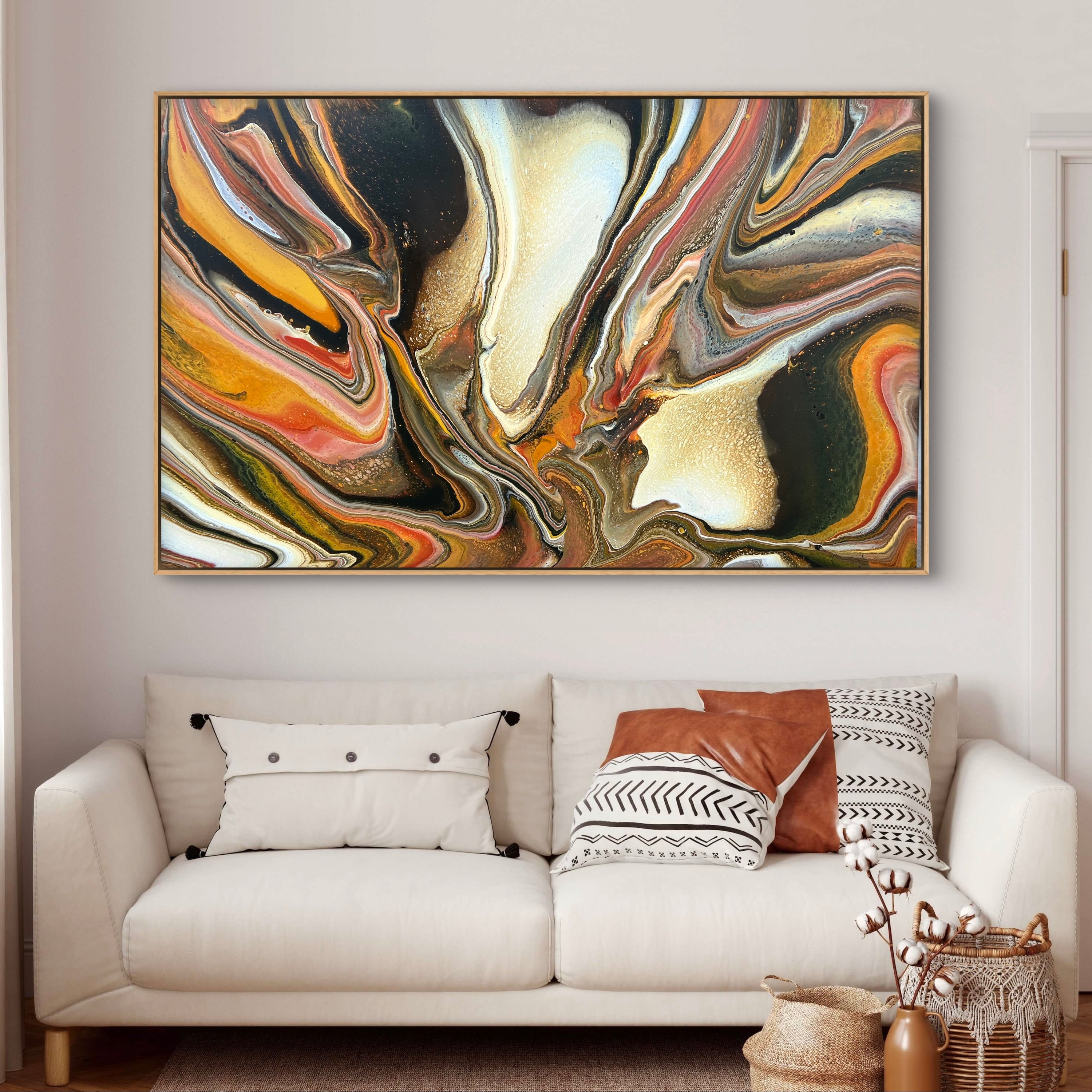Outback Rune 160cm x 100cm Abstract Art Painting
