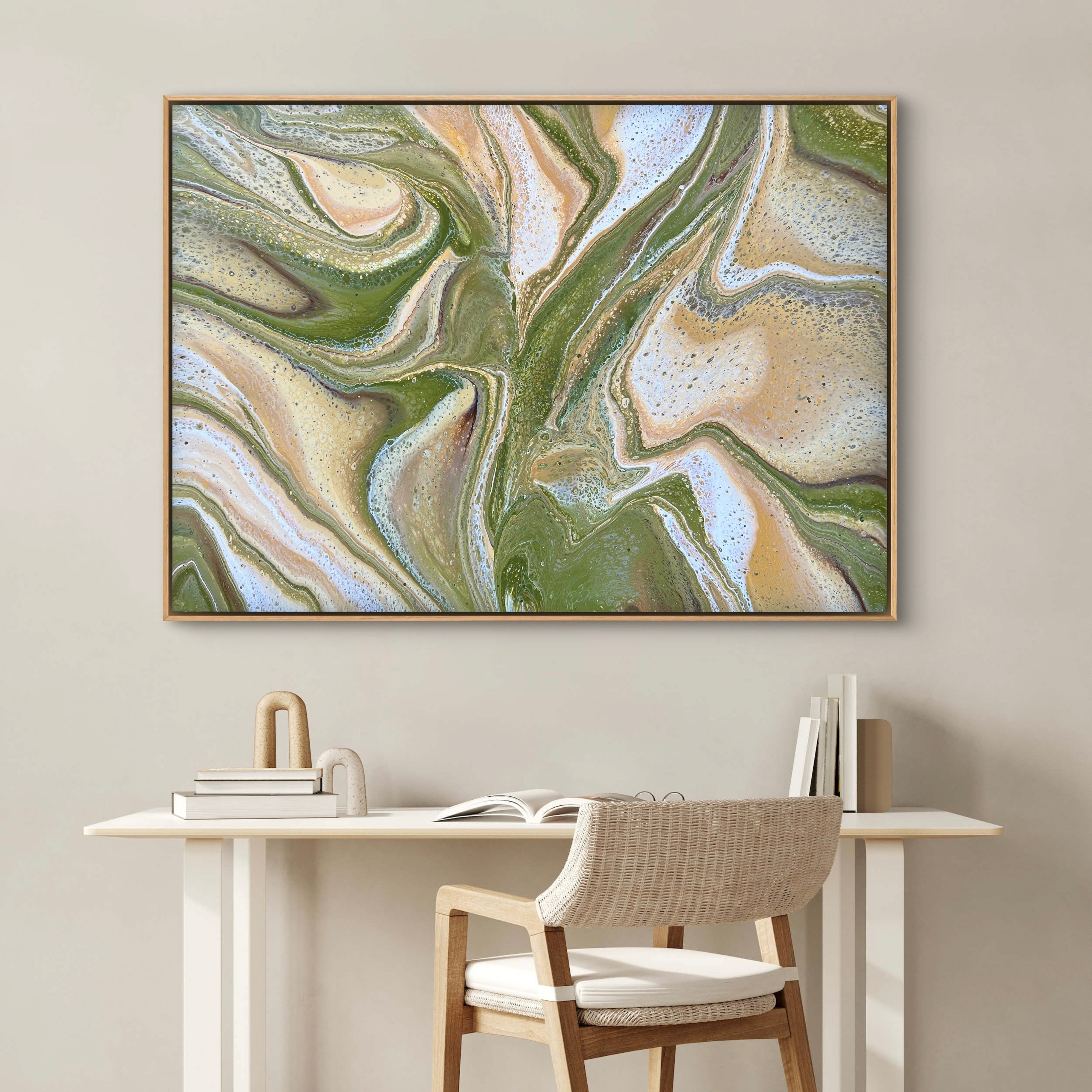 Illicit Olive 140cm x 100cm Abstract Art Painting