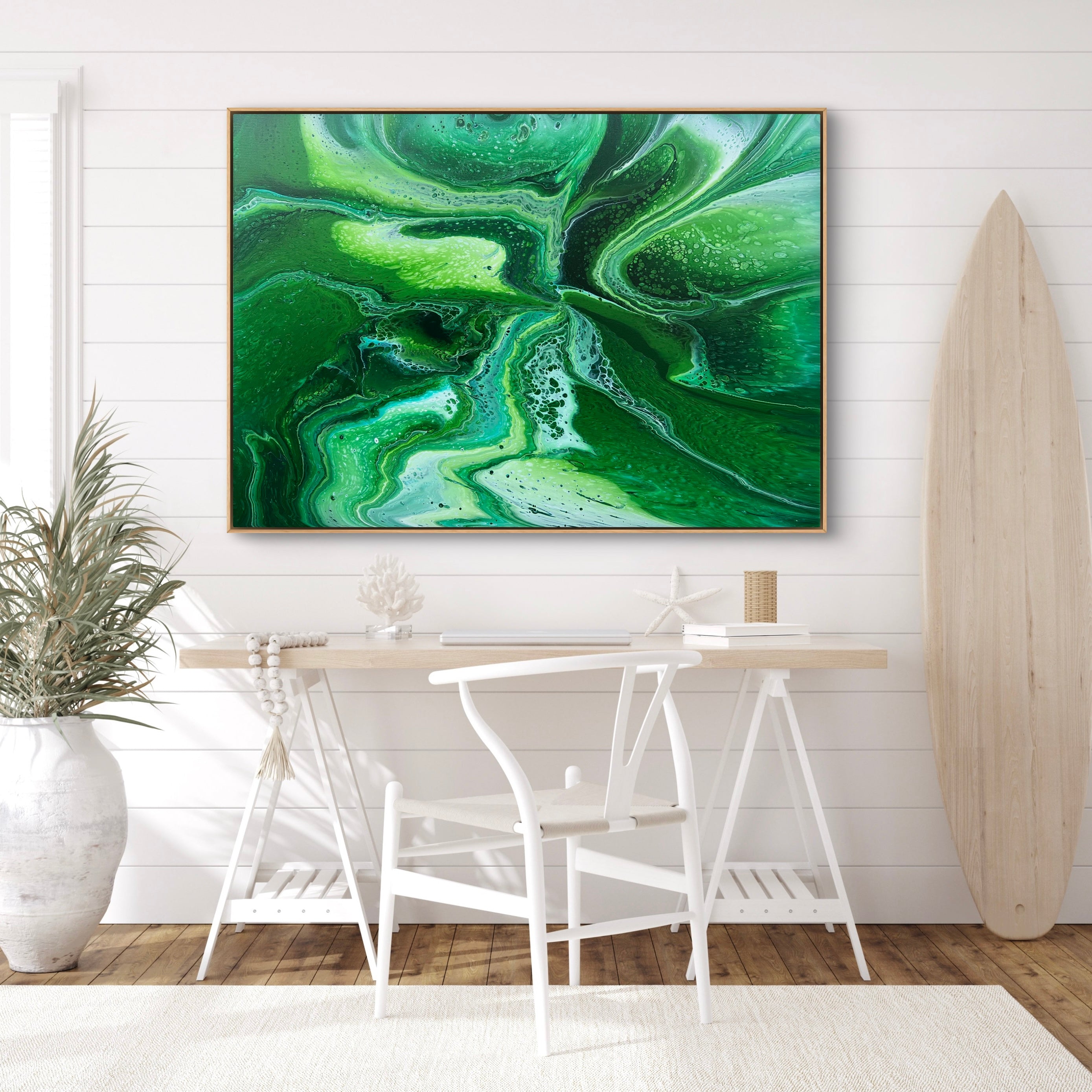 Greenery 140cm x 100cm Abstract Art Painting