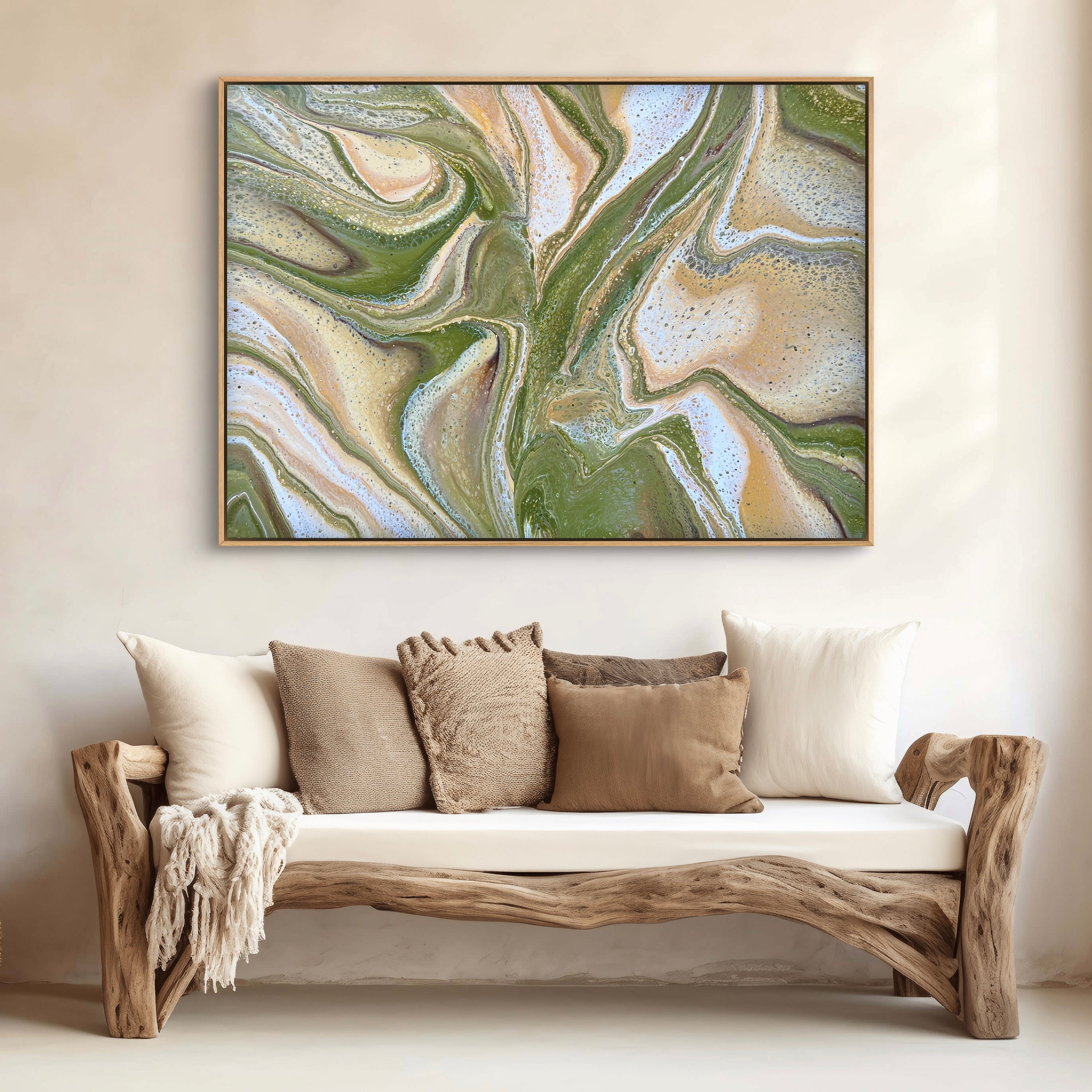Illicit Olive 140cm x 100cm Abstract Art Painting