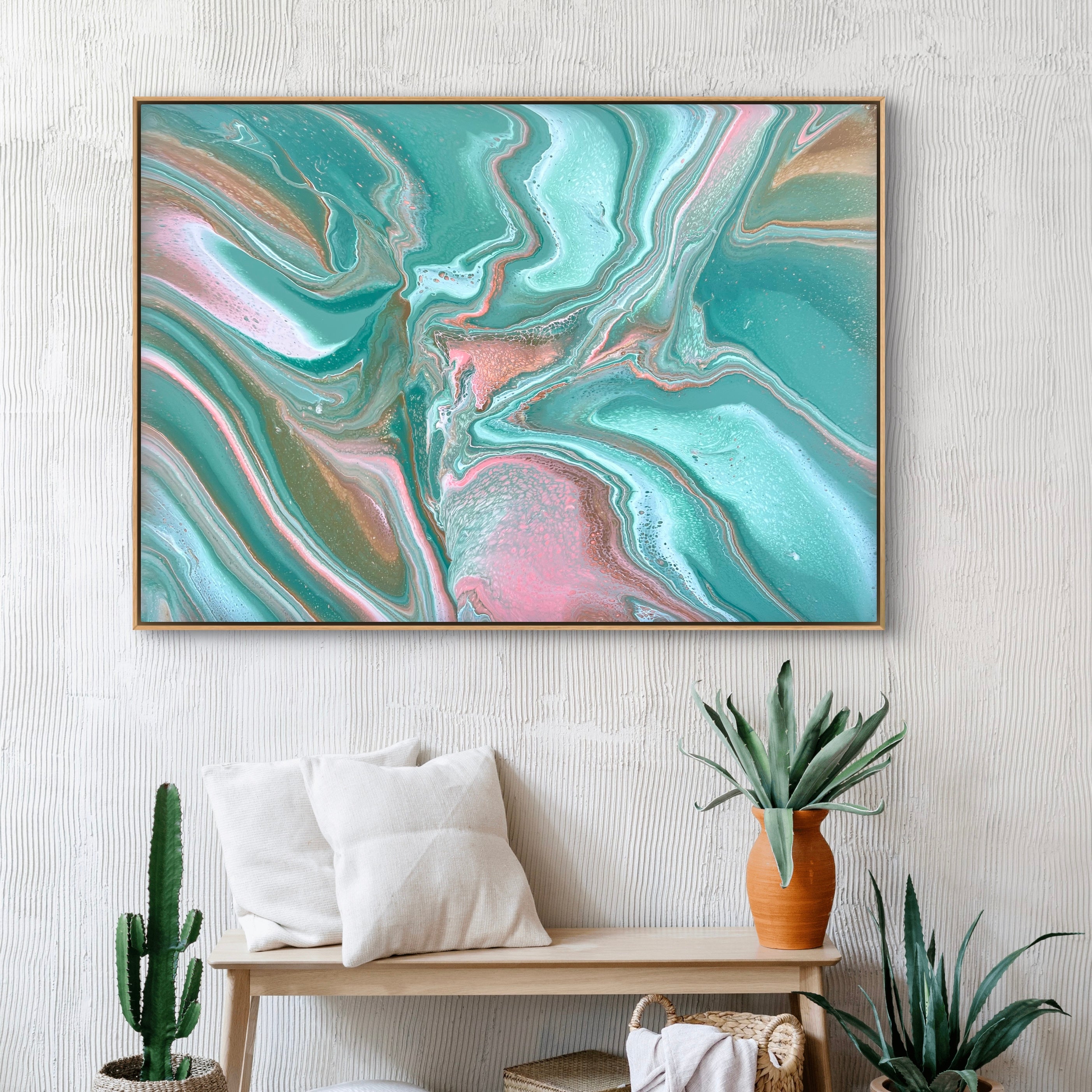 Jade Blossom 140cm x 100cm Abstract Art Painting