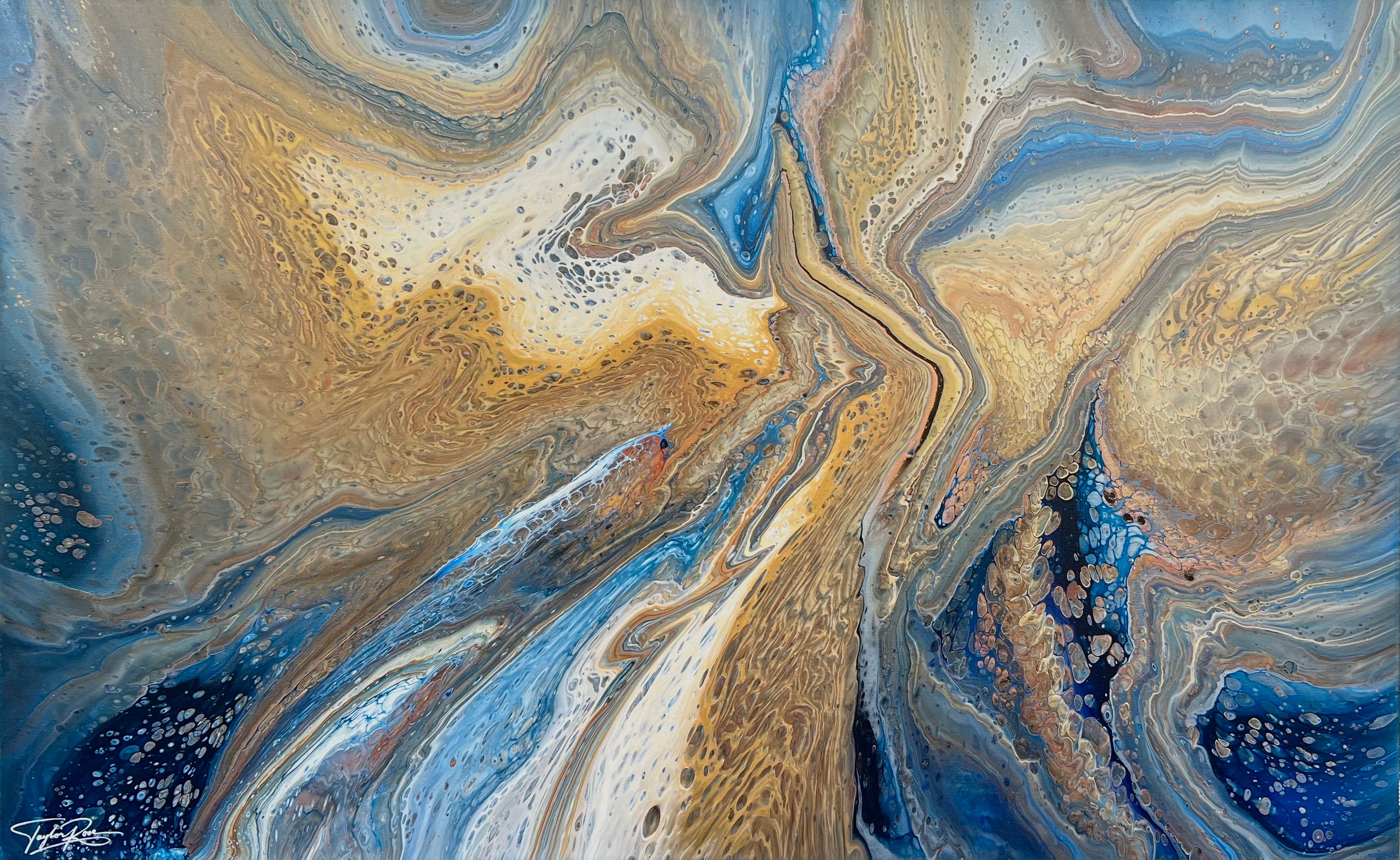 Pacific Swell 160cm x 100cm Abstract Art Painting (SOLD)