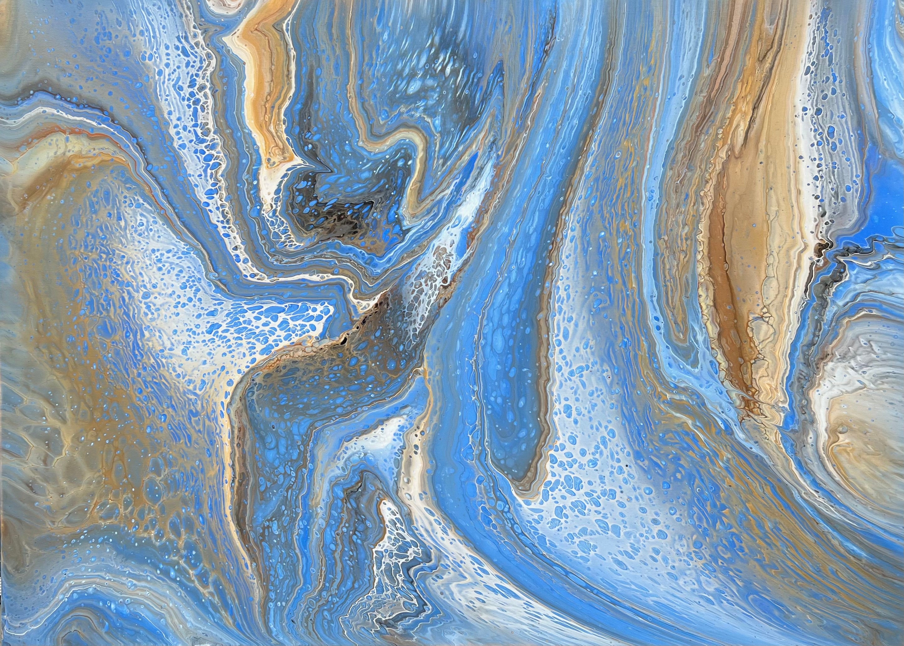 Coastal Essence 140cm x 100cm Abstract Art Painting (SOLD)