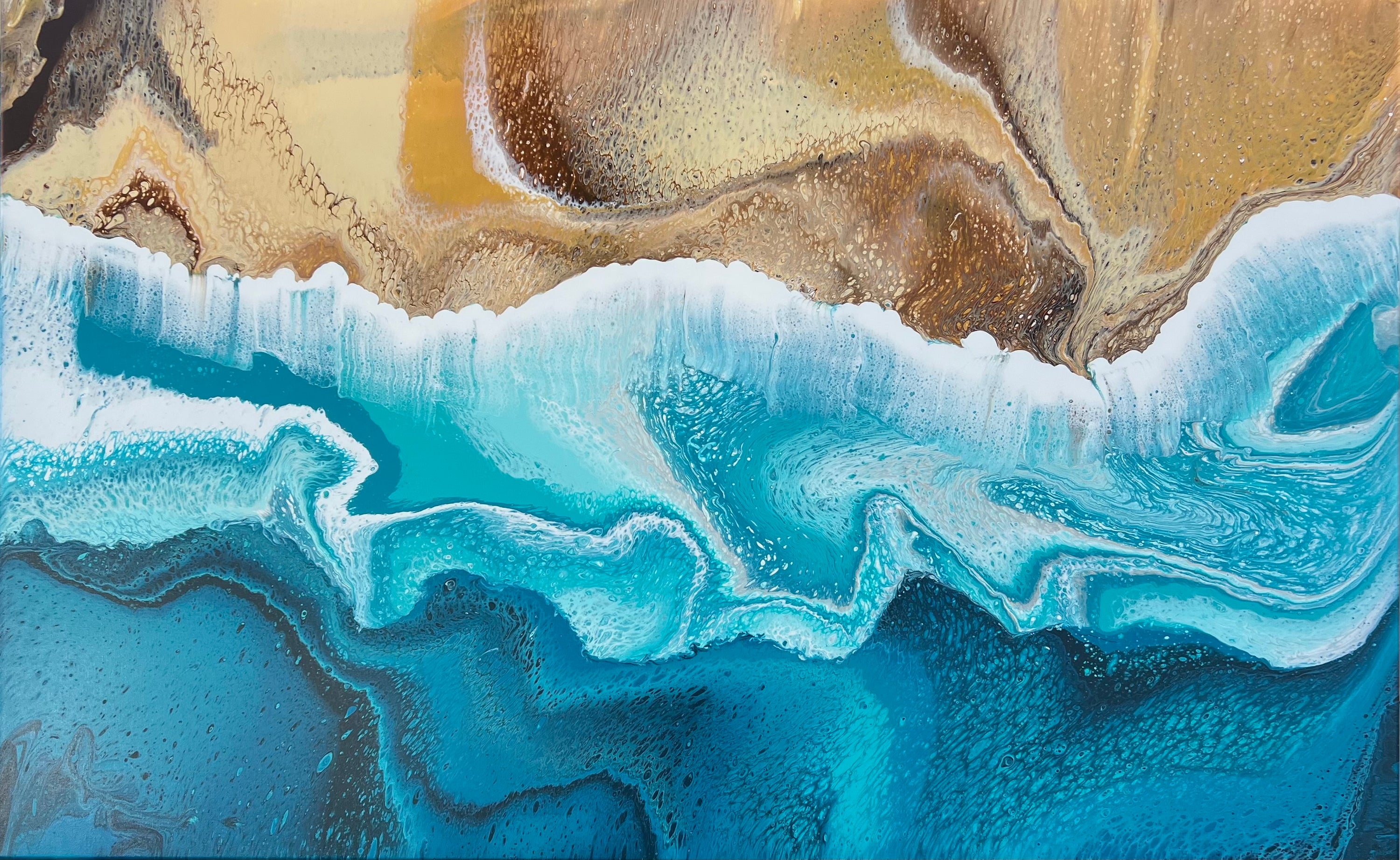 Coastal Everglow 160cm x 100cm Beach Abstract Art Painting (SOLD)
