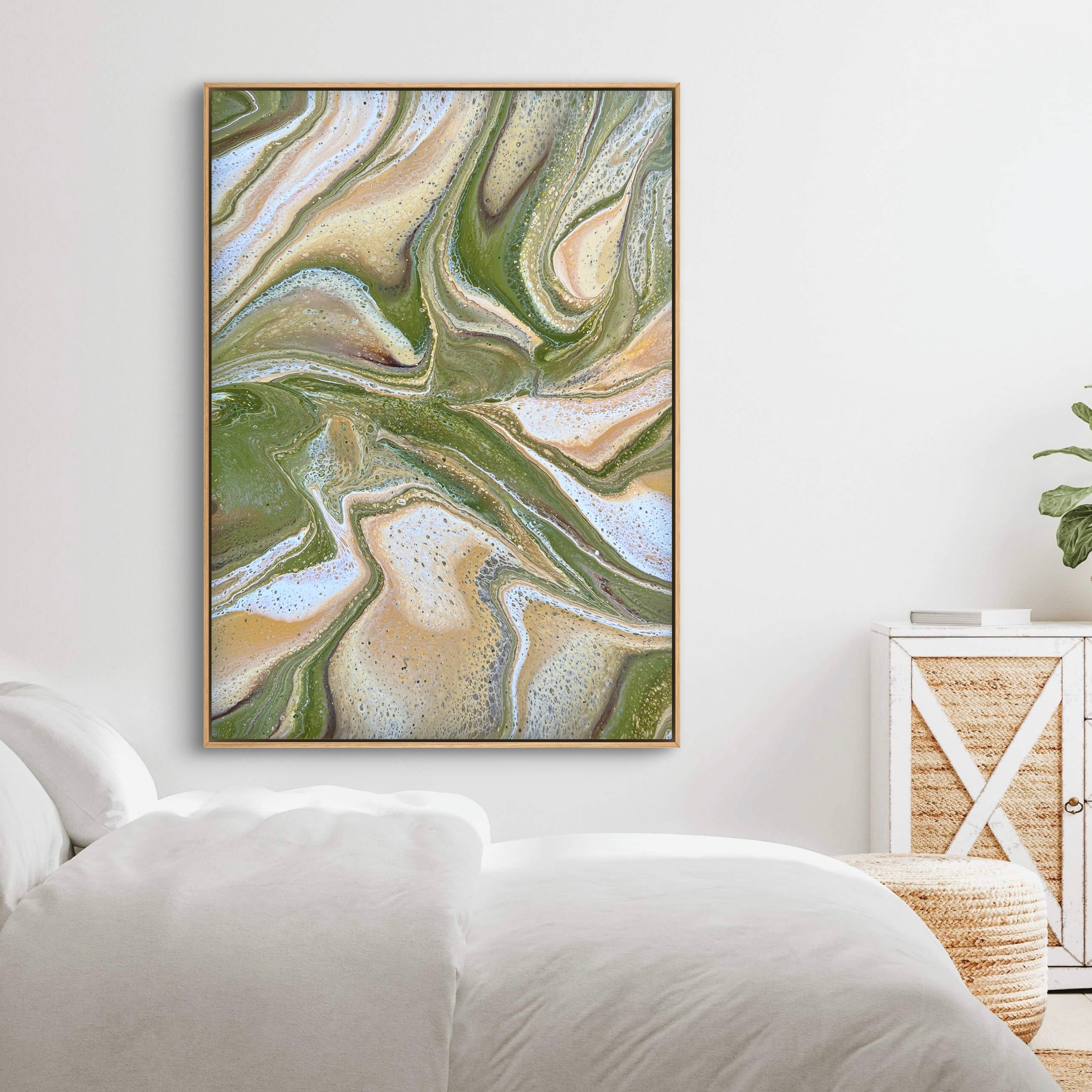 Illicit Olive 140cm x 100cm Abstract Art Painting