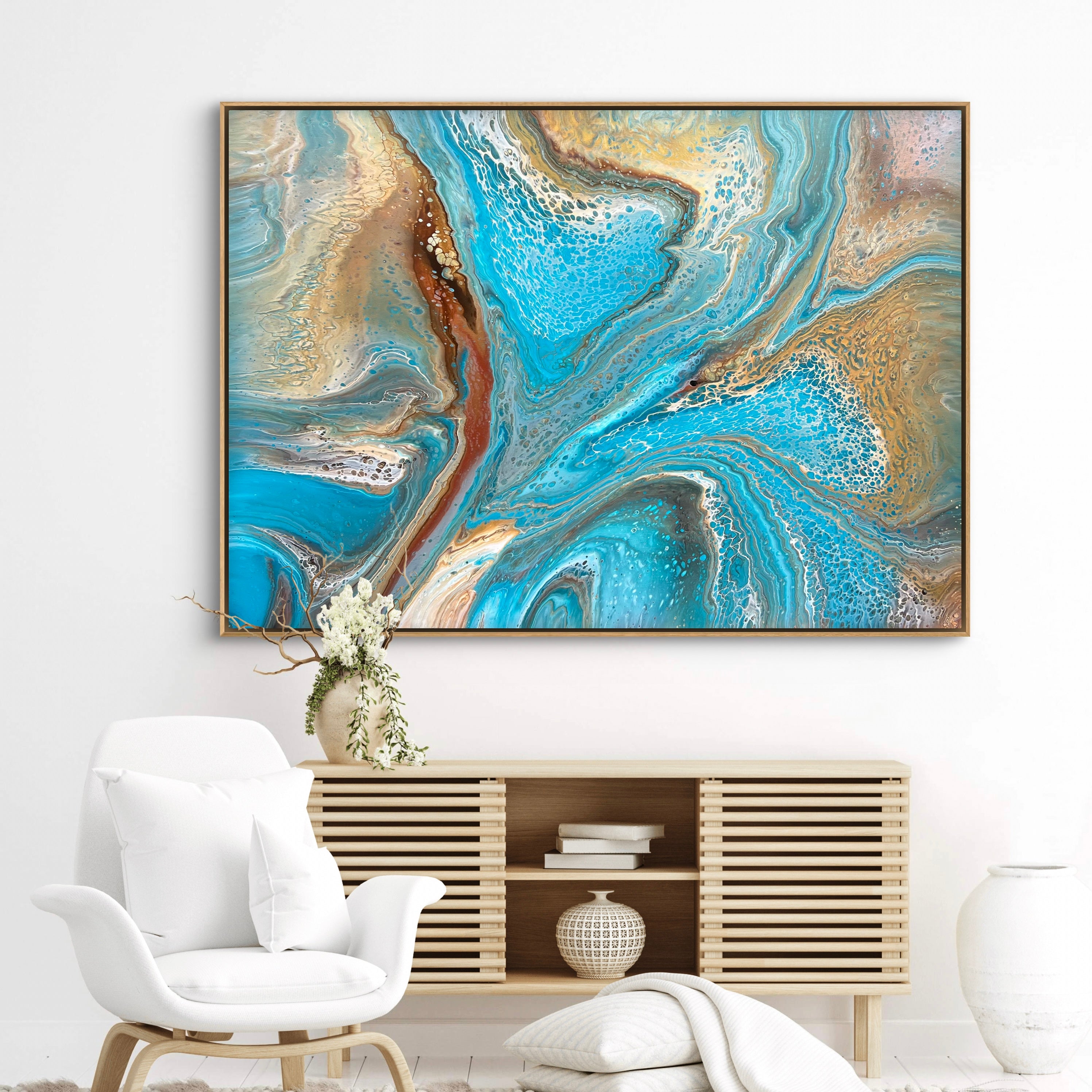 Summer Drift 140cm x 100cm Abstract Art Painting (SOLD)