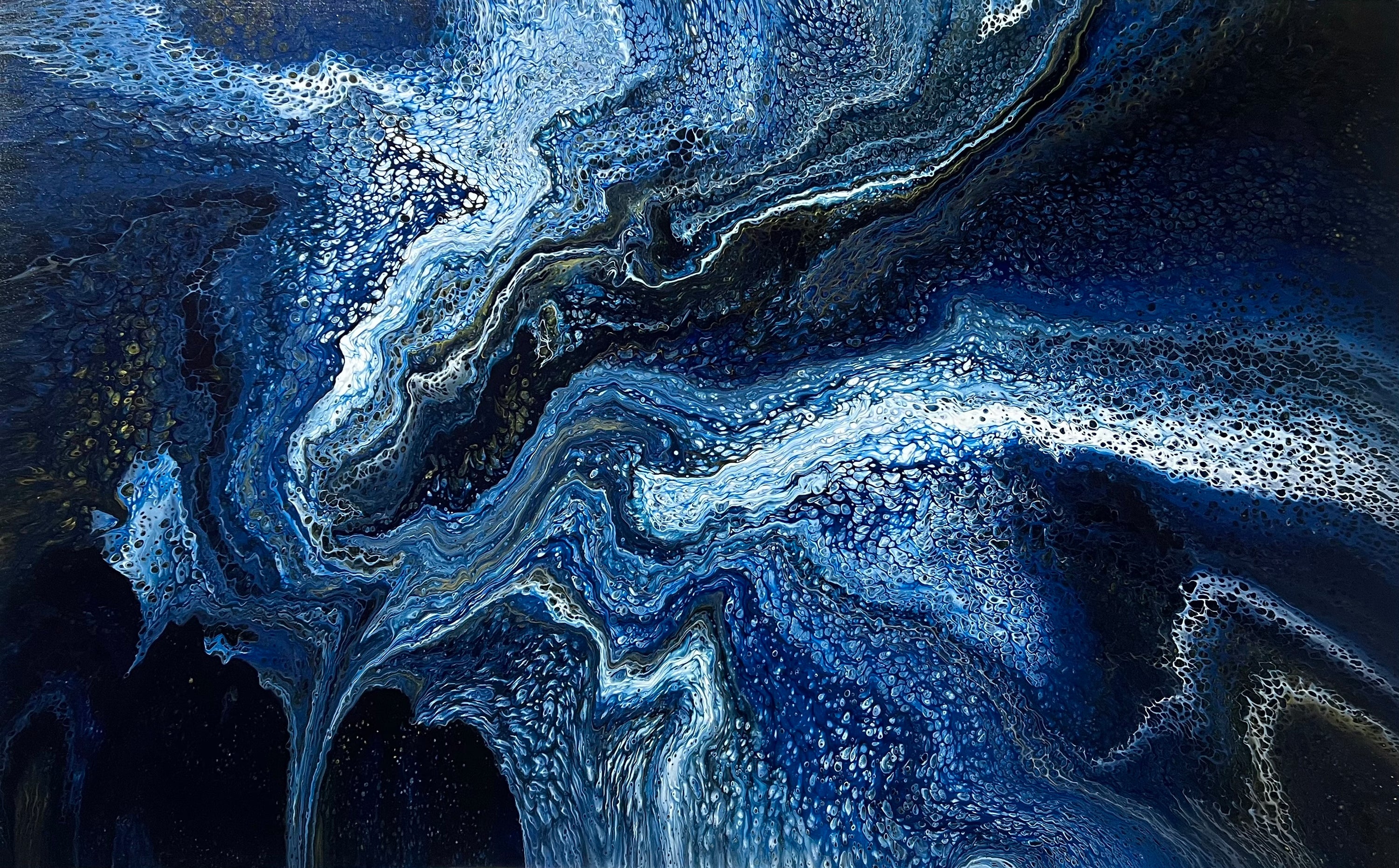 Deep Sea 160cm x 100cm Abstract Art Painting (SOLD)