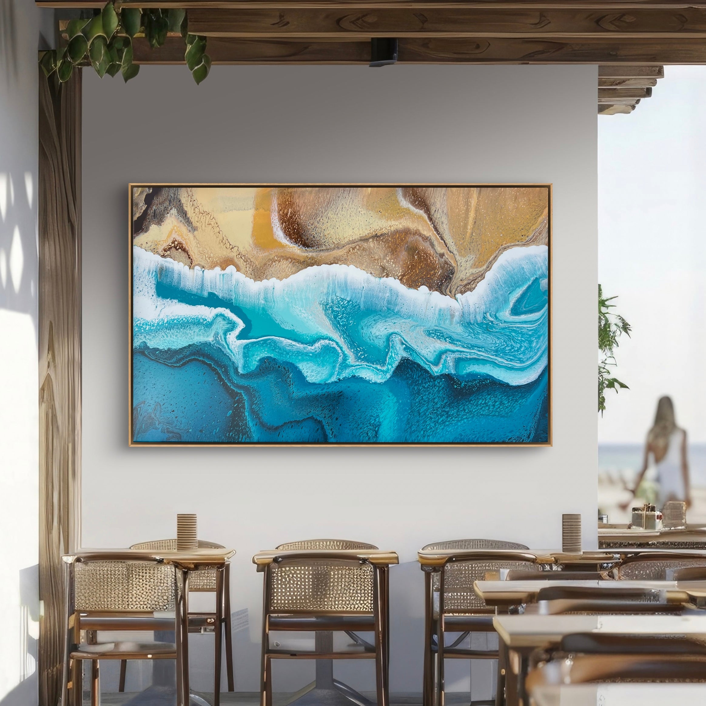 Coastal Everglow 160cm x 100cm Beach Abstract Art Painting (SOLD)