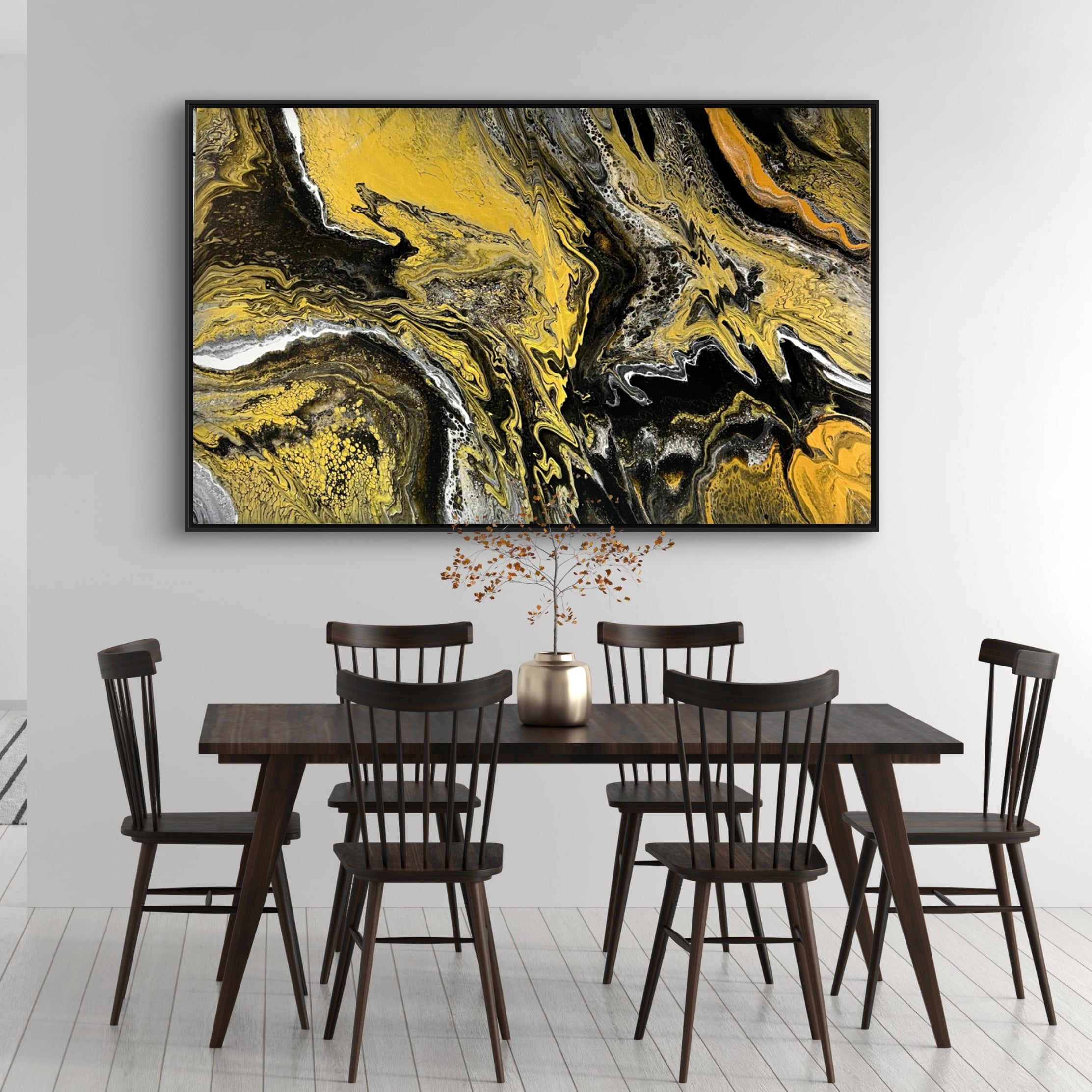 Golden Hour 160cm x 100cm Textured Abstract Art Painting