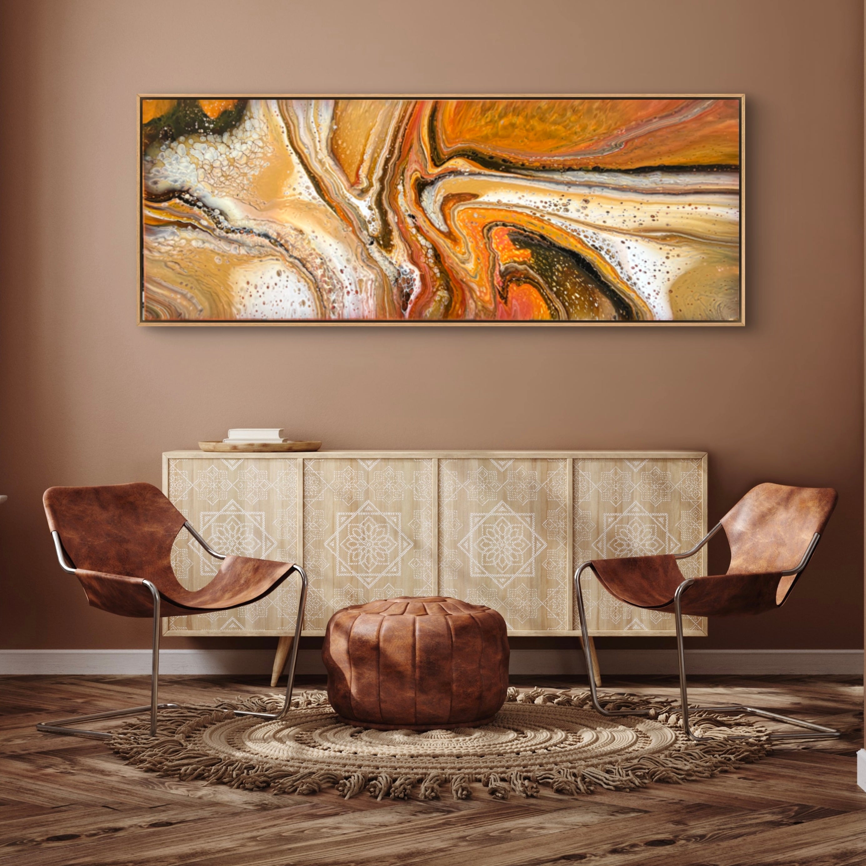 Sienna Ritz 160cm x 60cm Abstract Art Painting (SOLD)