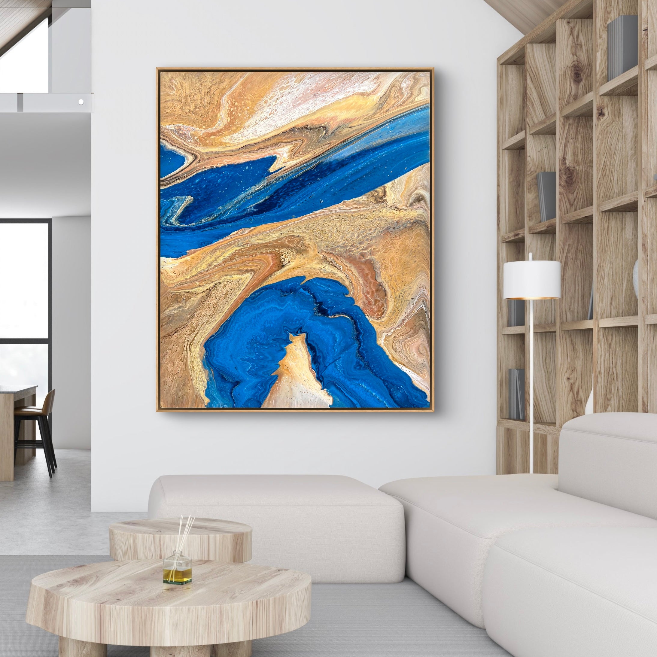 Natures Flow 120cm x 150cm Abstract Art Painting