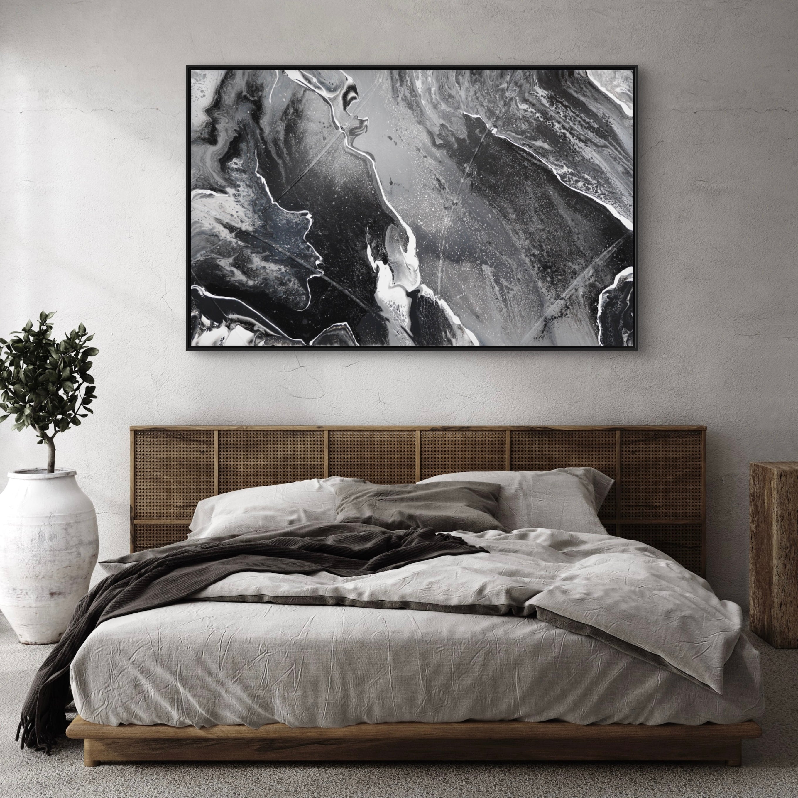 Marbled Moment 160cm x 100cm Textured Abstract Art Painting