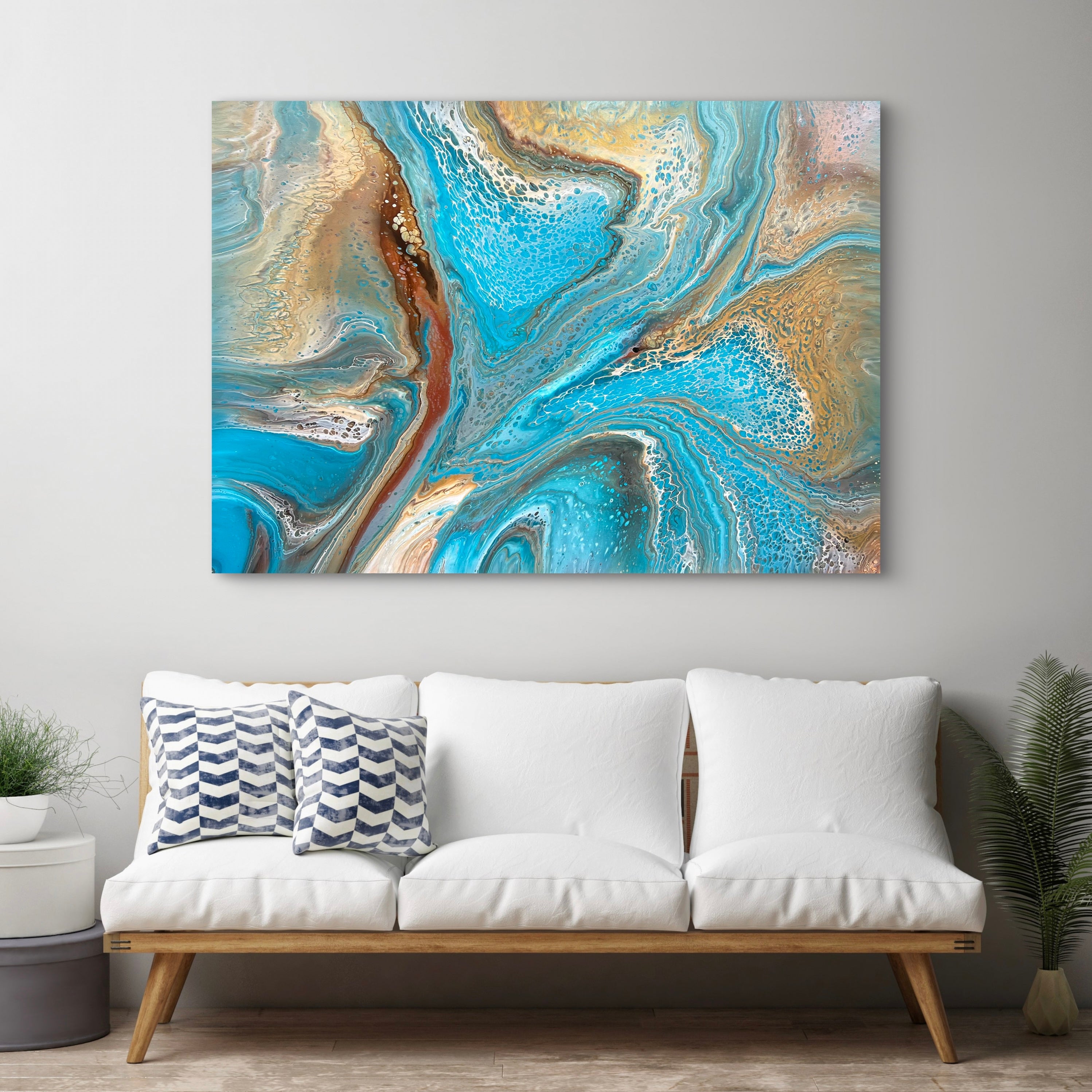 Summer Drift 140cm x 100cm Abstract Art Painting (SOLD)