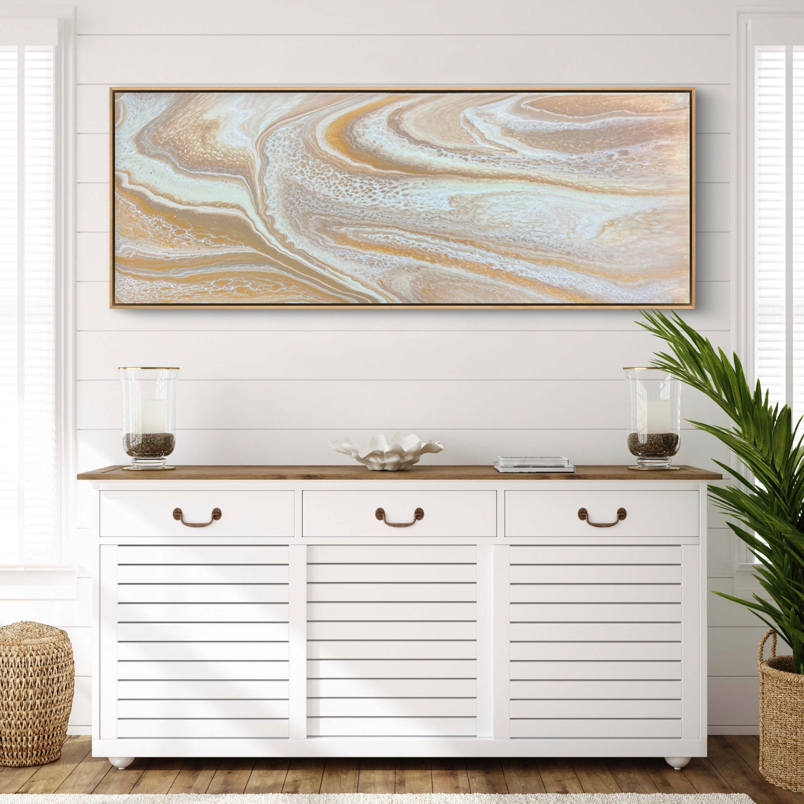 Dunes of Gold 160cm x 60cm Abstract Art Painting (SOLD)