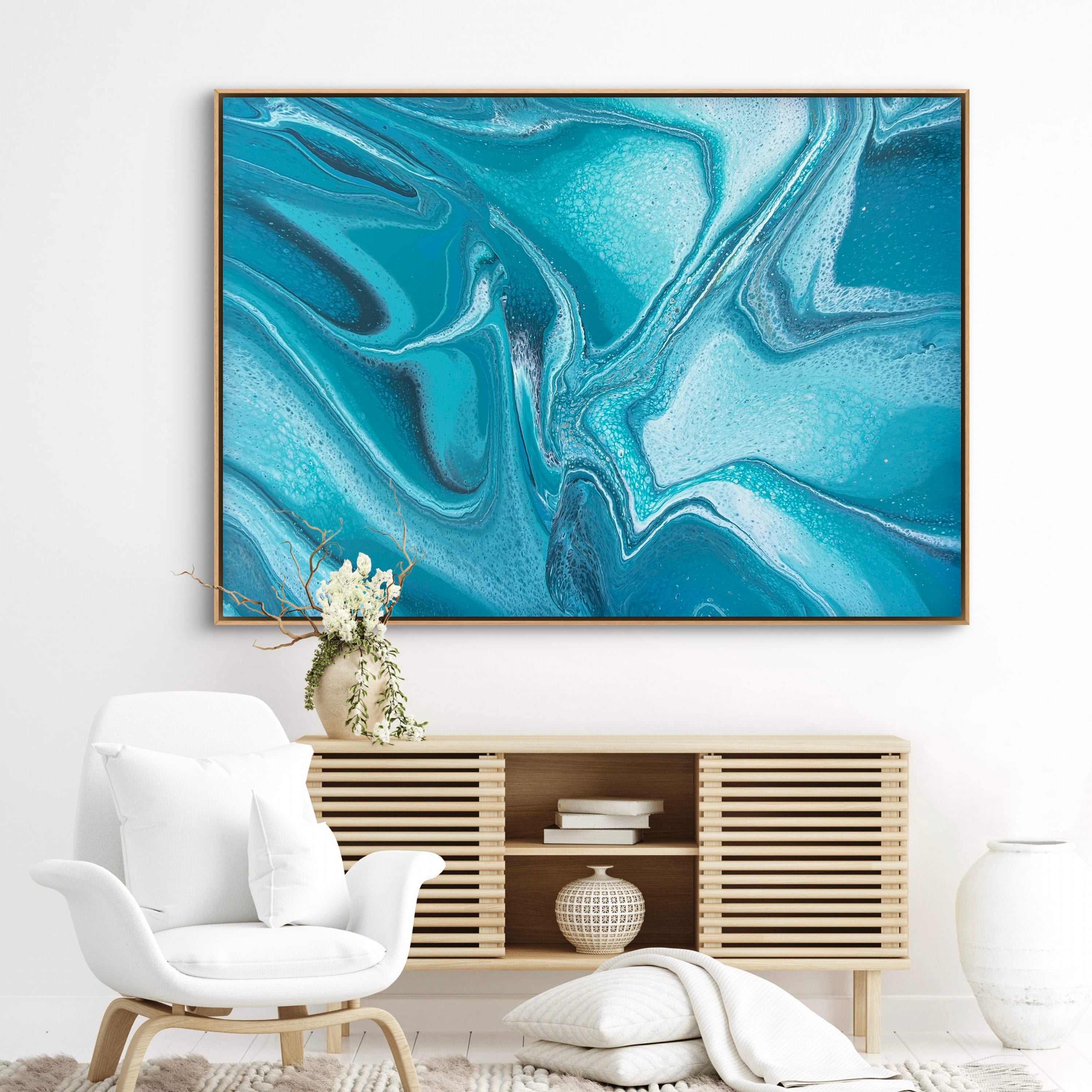 Aquatica 140cm x 100cm Abstract Art Painting