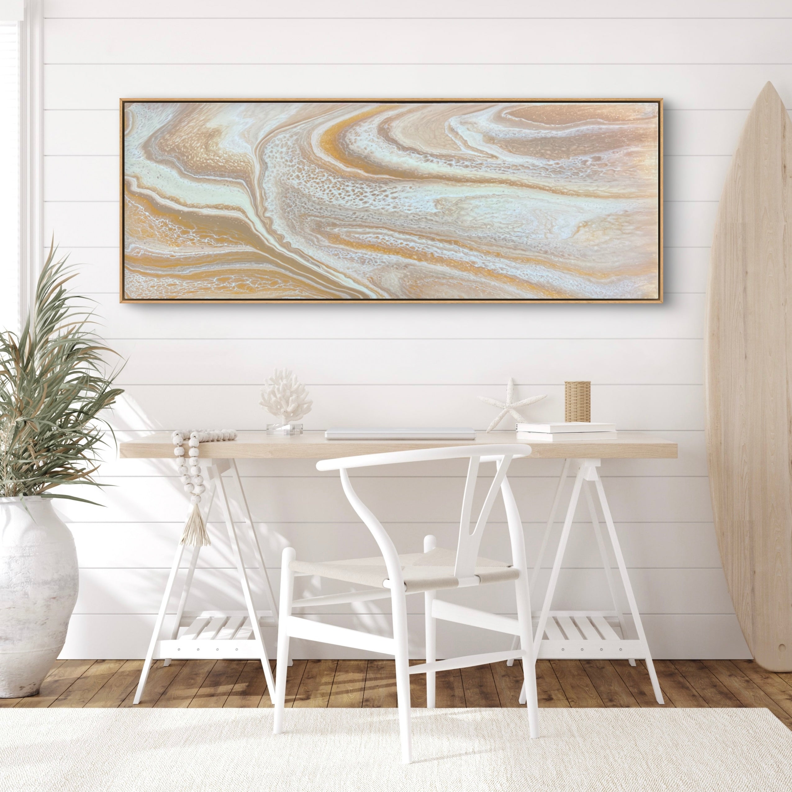 Dunes of Gold 160cm x 60cm Abstract Art Painting (SOLD)