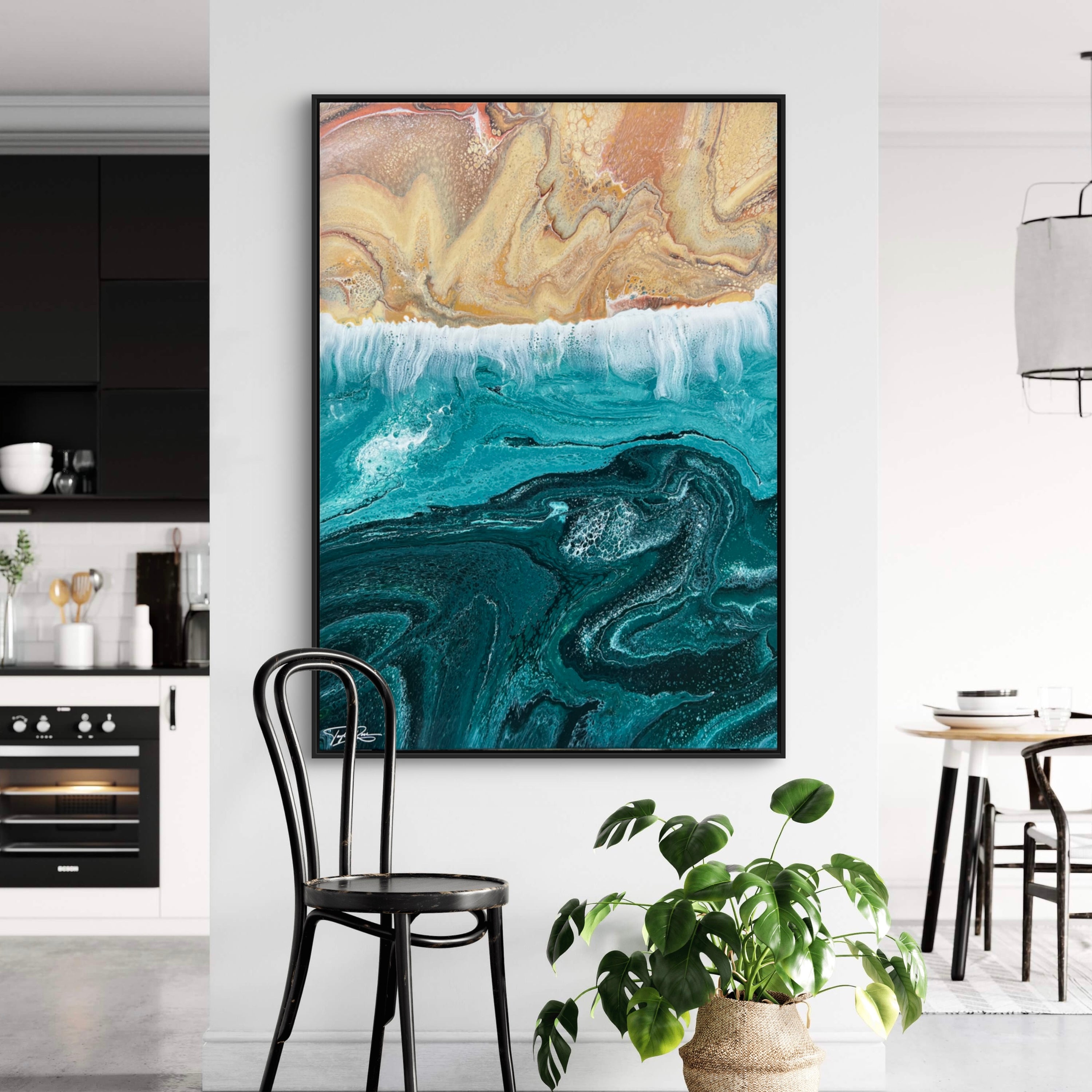 Coastal Trance 140cm x 100cm Beach Abstract Art Painting