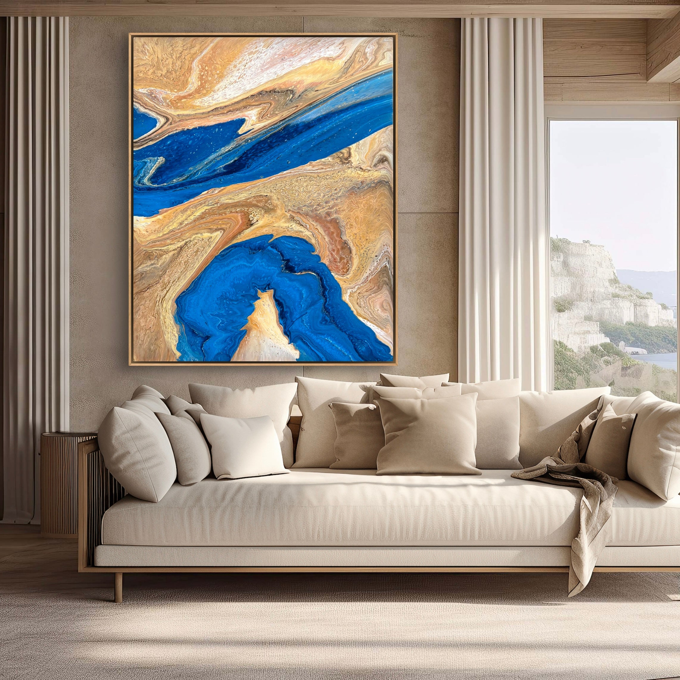 Natures Flow 120cm x 150cm Abstract Art Painting