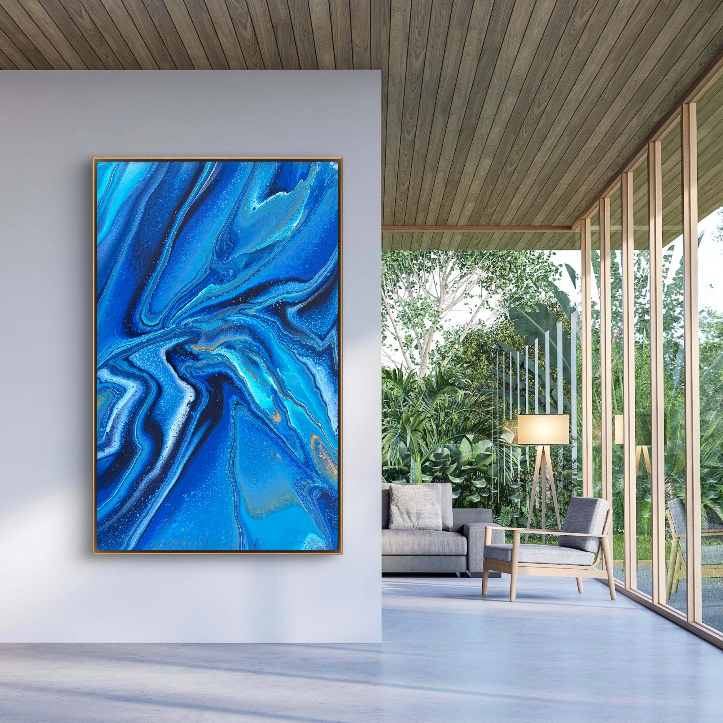 Ocean Escape 160cm x 100cm Abstract Art Painting (SOLD)